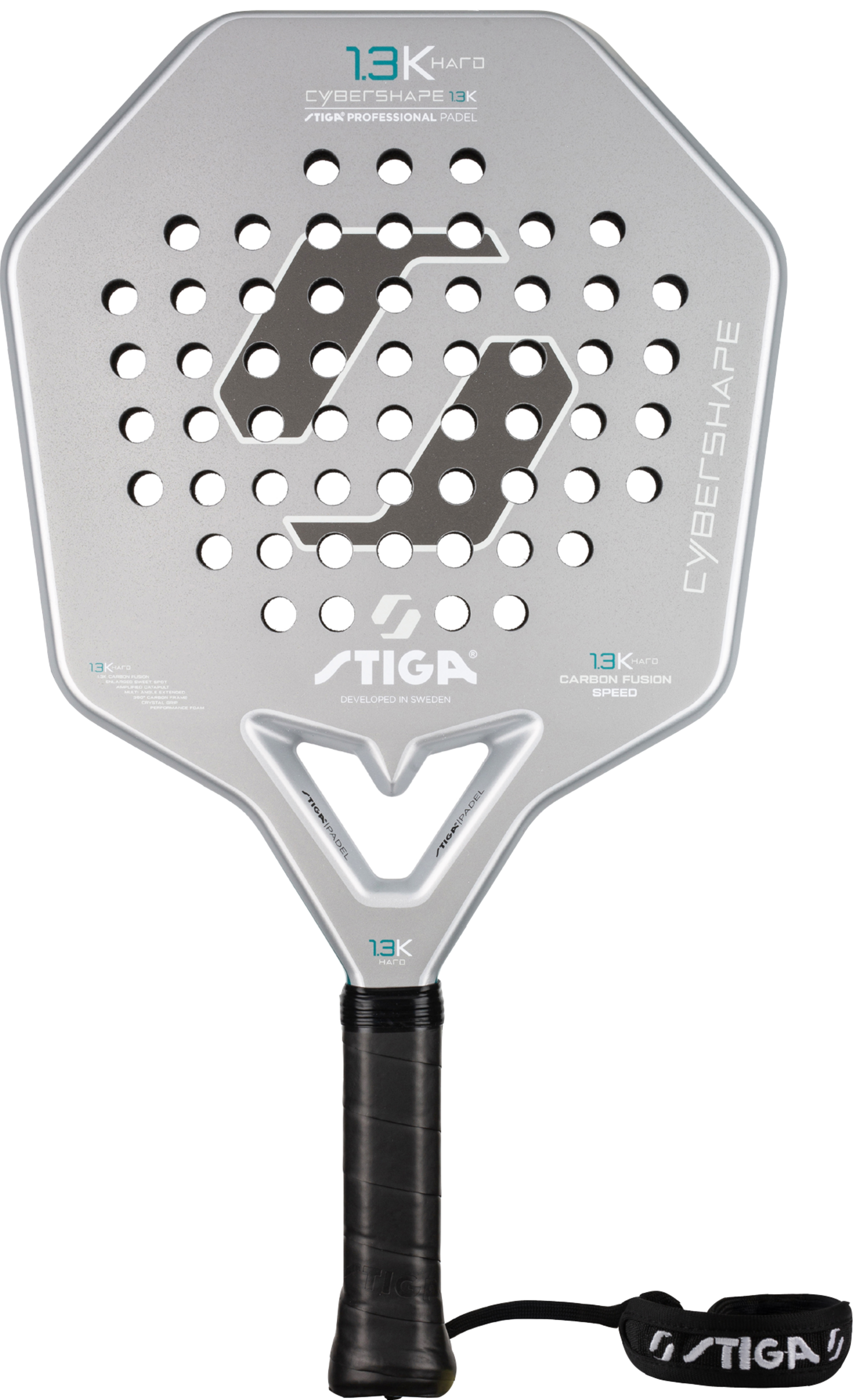 STIGA, Padel Racket 1.3k Hard Cybershape