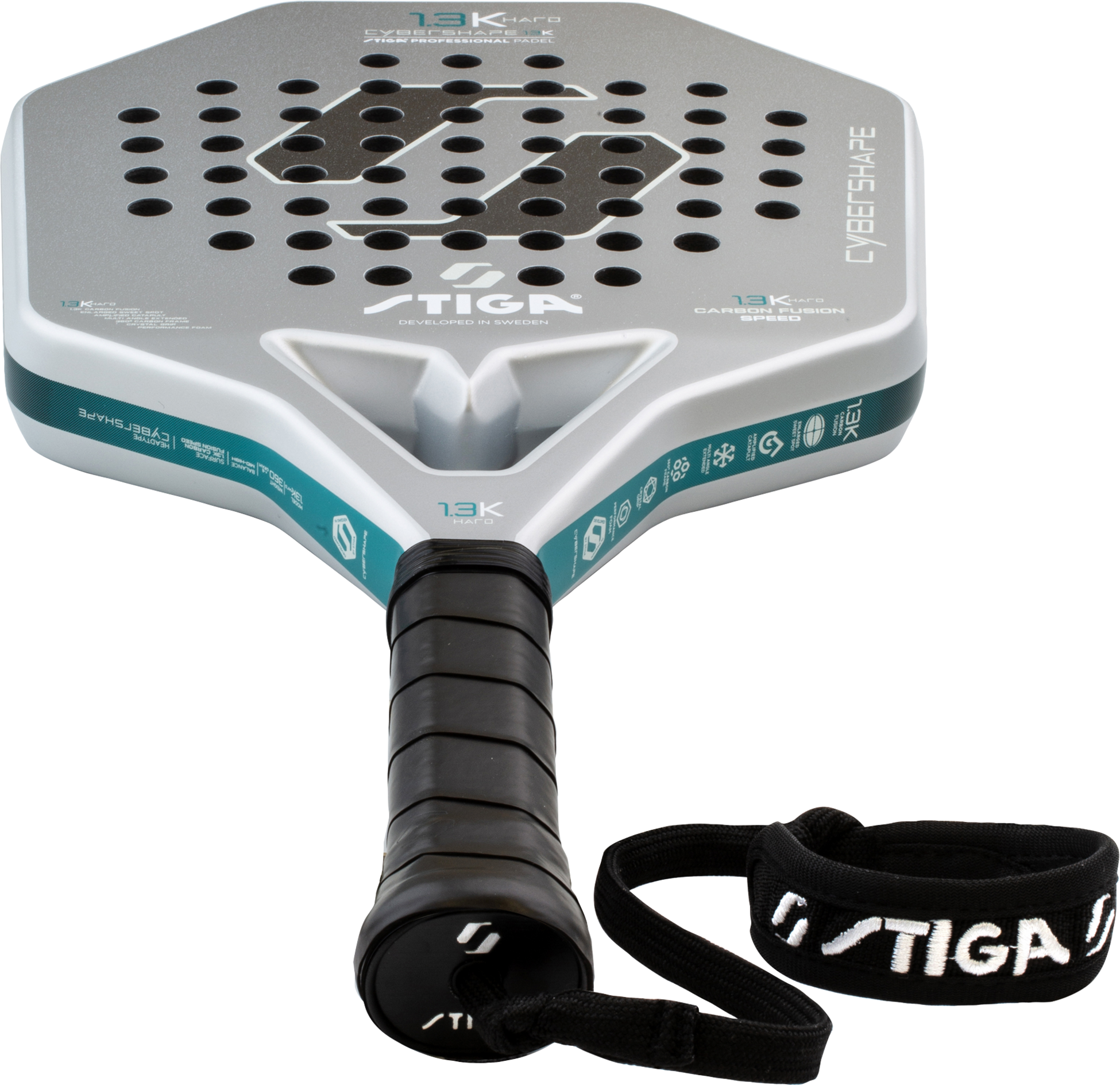 STIGA, Padel Racket 1.3k Hard Cybershape