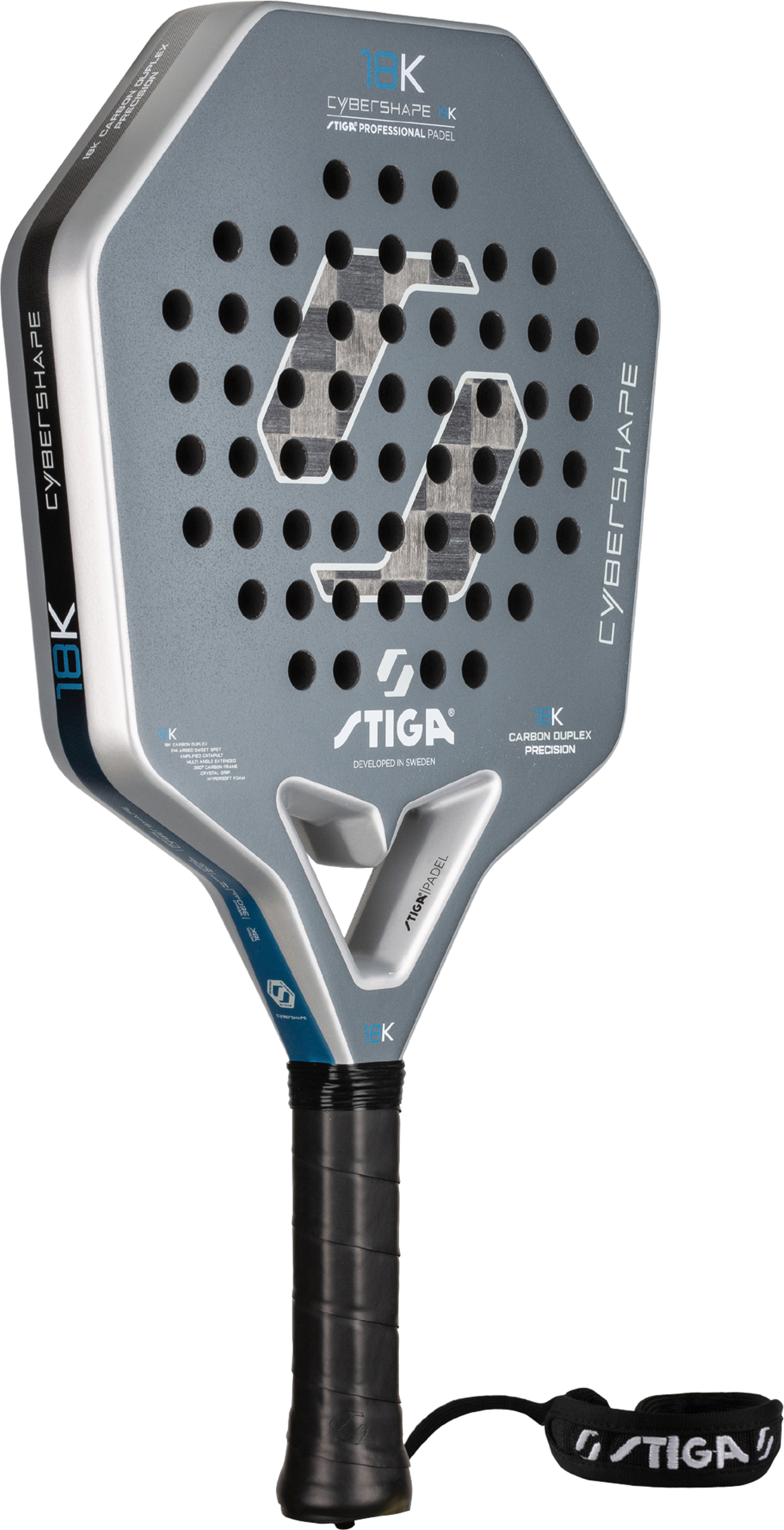 STIGA, Padel Racket 18k 2 Cybershape