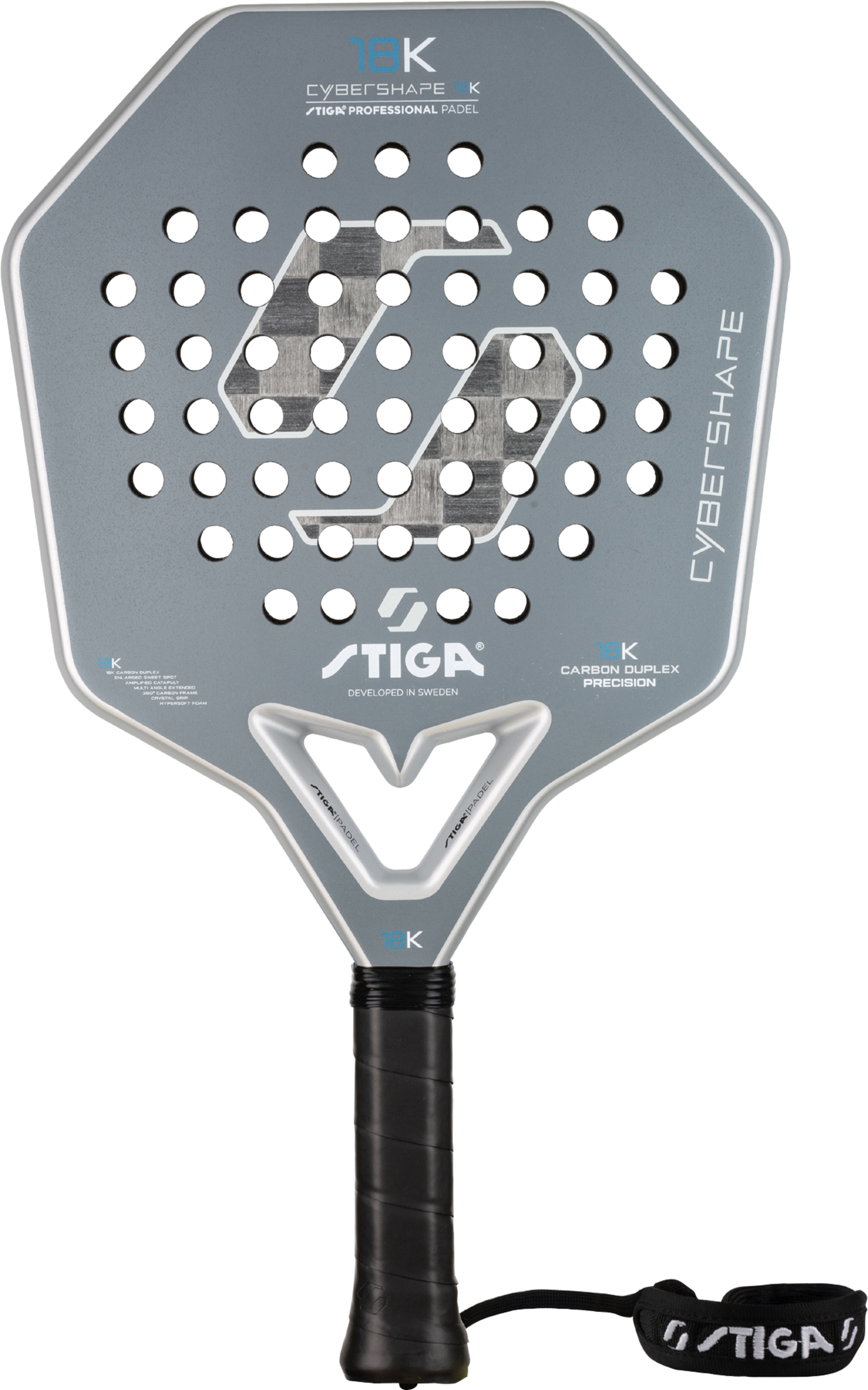 STIGA, Padel Racket 18k 2 Cybershape