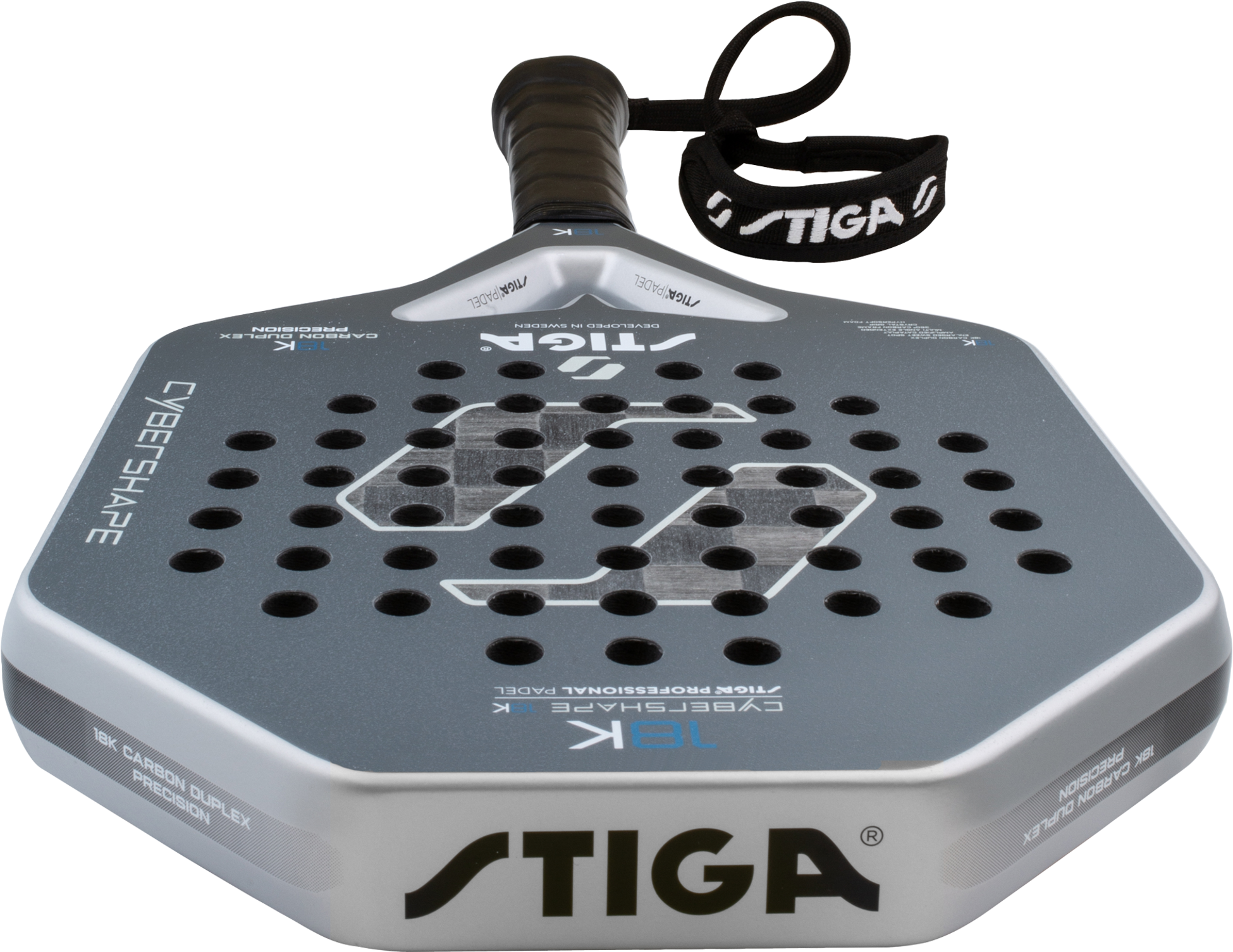 STIGA, Padel Racket 18k 2 Cybershape
