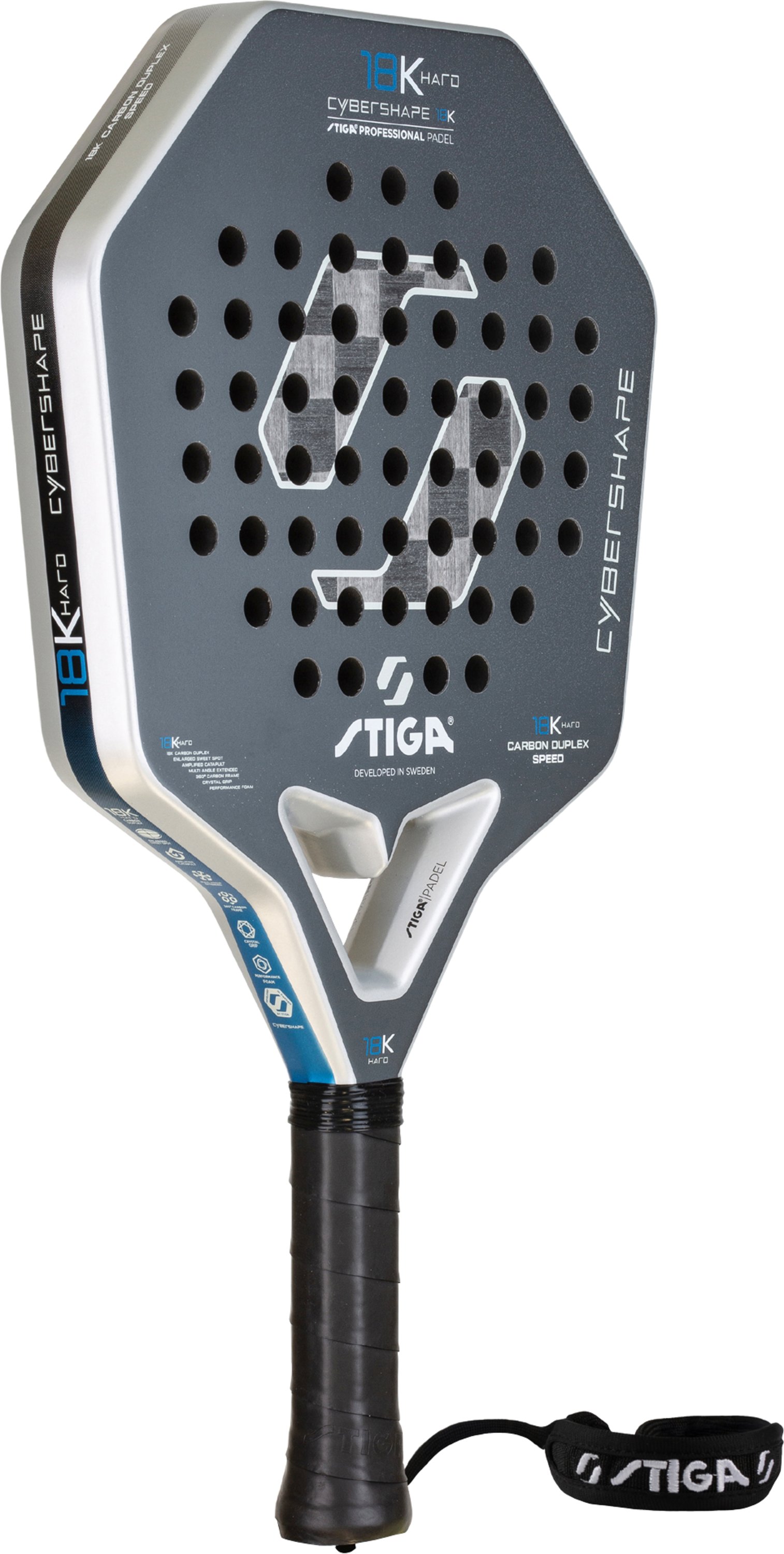 STIGA, Padel Racket 18k Hard 2 Cybershape