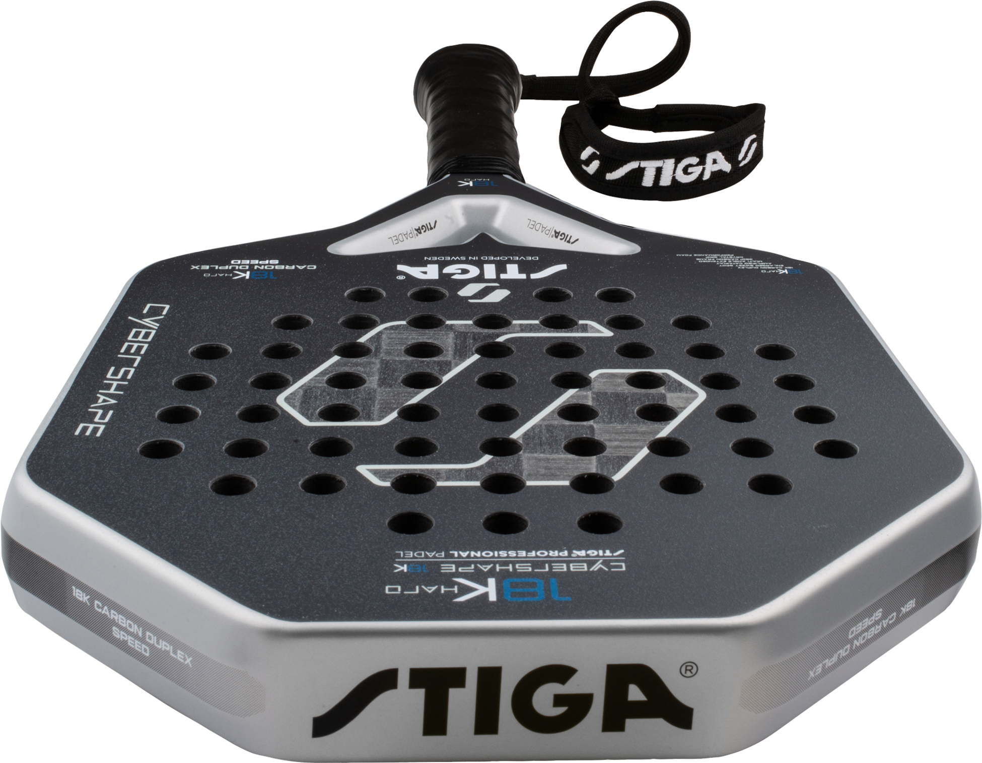 STIGA, Padel Racket 18k Hard 2 Cybershape