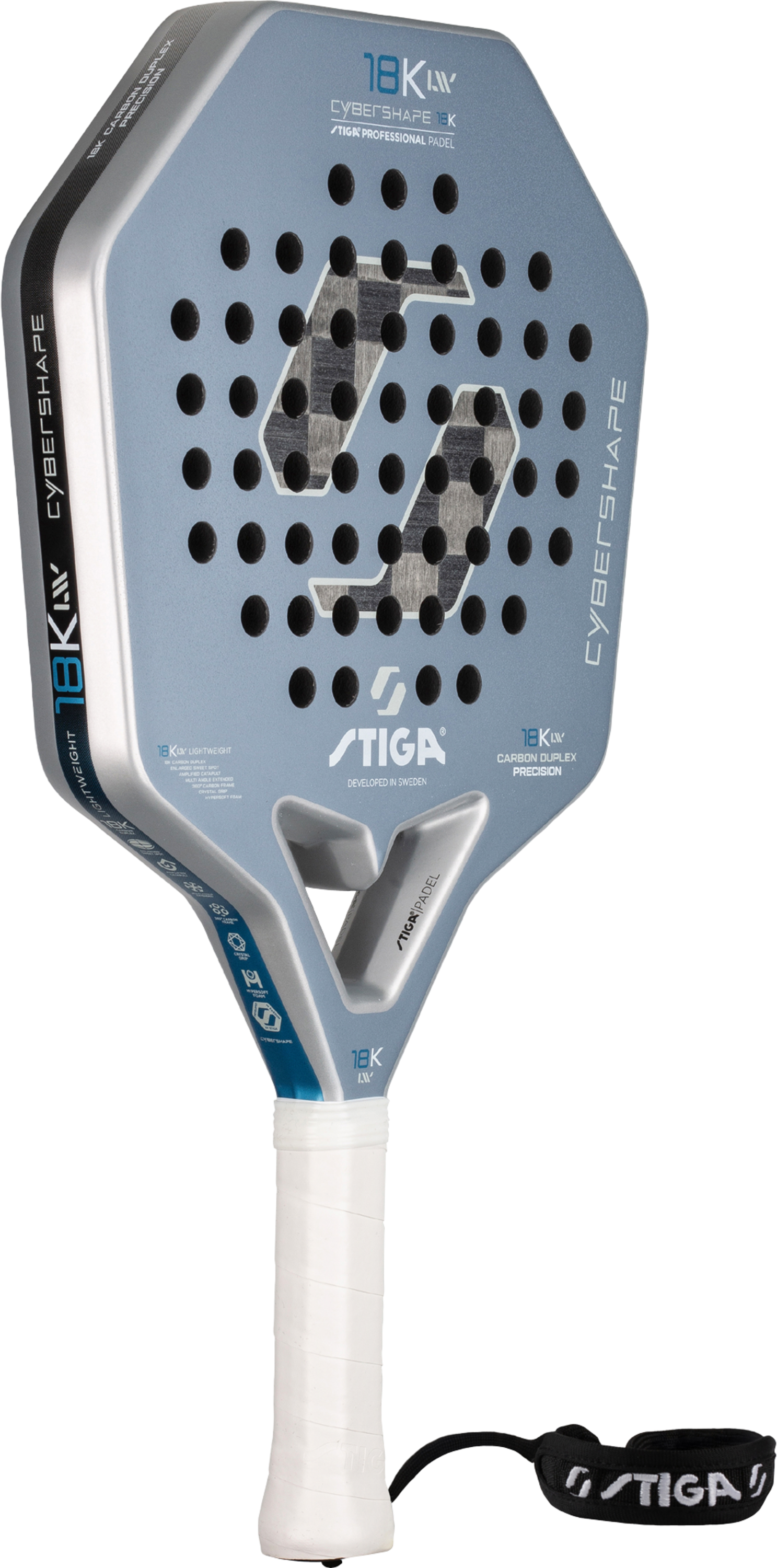 STIGA, Padel Racket 18k Lw 2 Cybershape