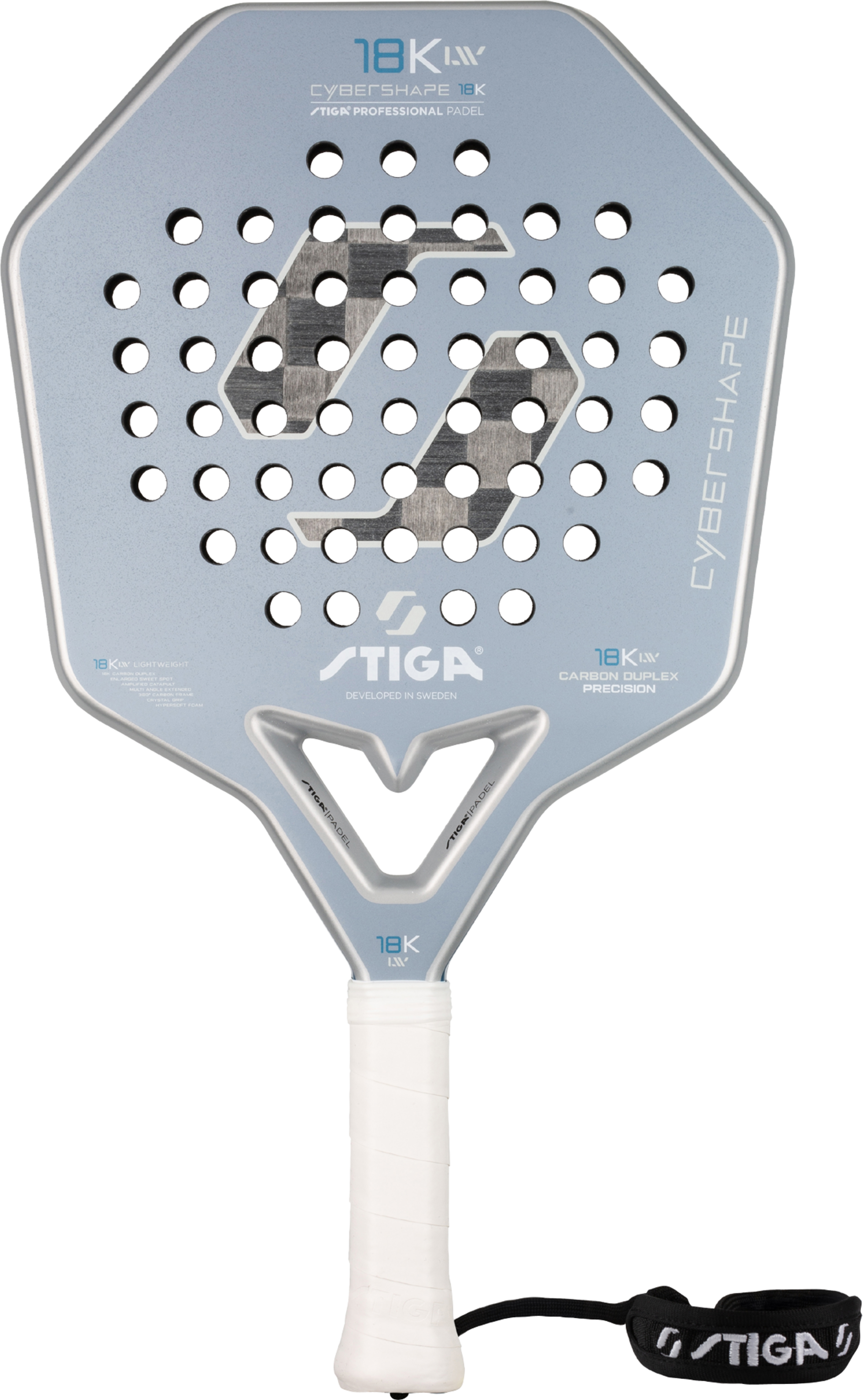 STIGA, Padel Racket 18k Lw 2 Cybershape