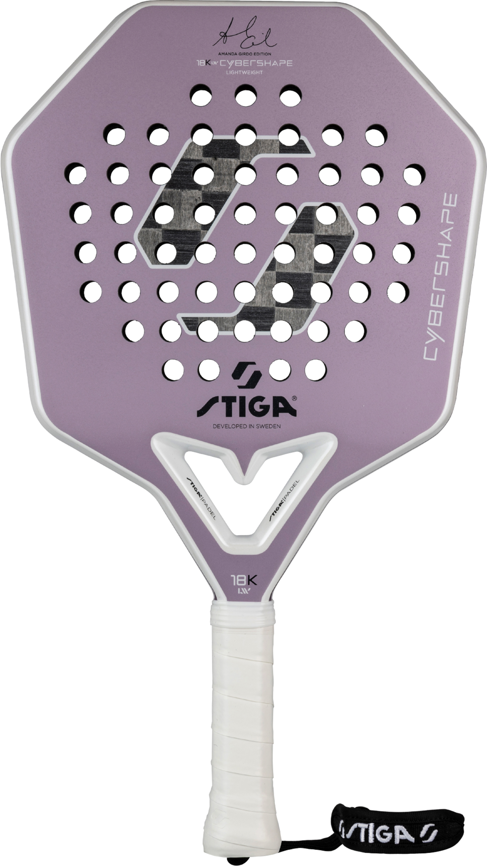 STIGA, Padel Racket 18k Lw Amanda Edition Cybershape