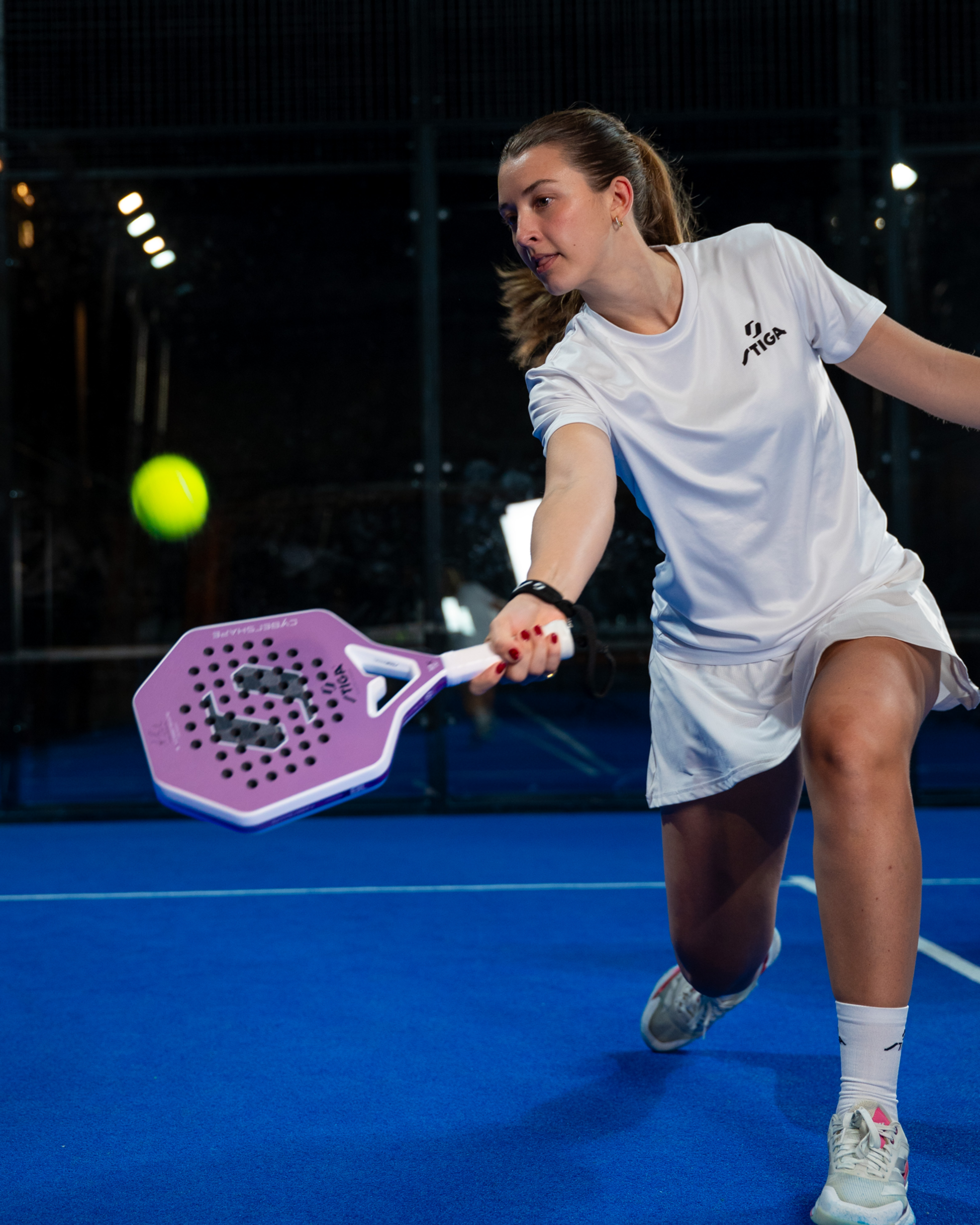 STIGA, Padel Racket 18k Lw Amanda Edition Cybershape