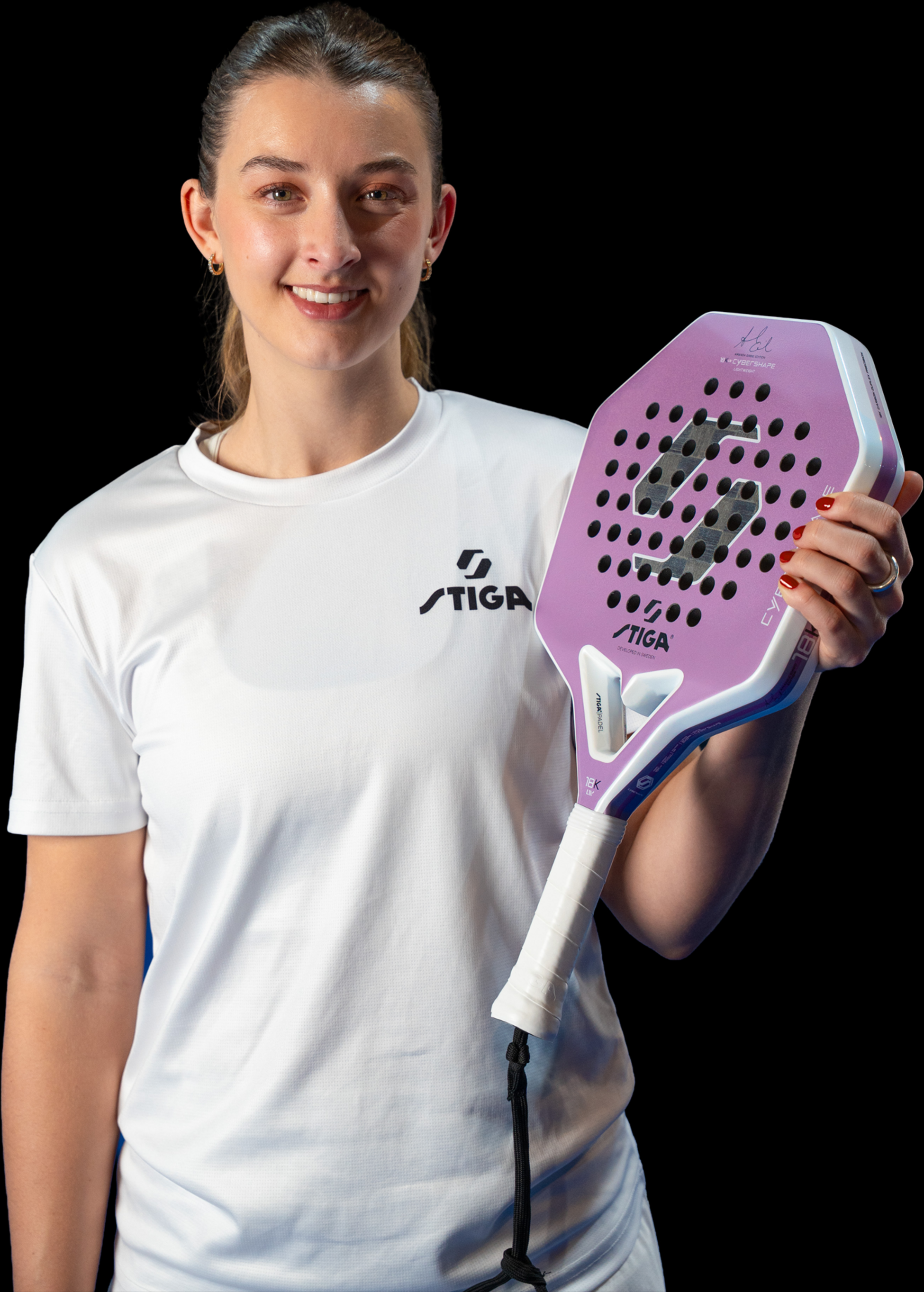 STIGA, Padel Racket 18k Lw Amanda Edition Cybershape