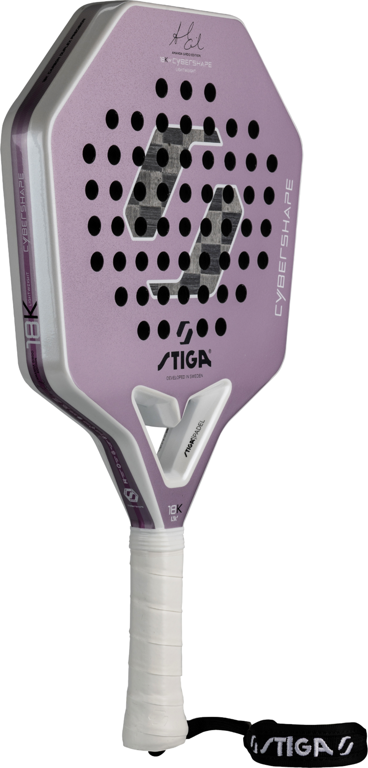 STIGA, Padel Racket 18k Lw Amanda Edition Cybershape