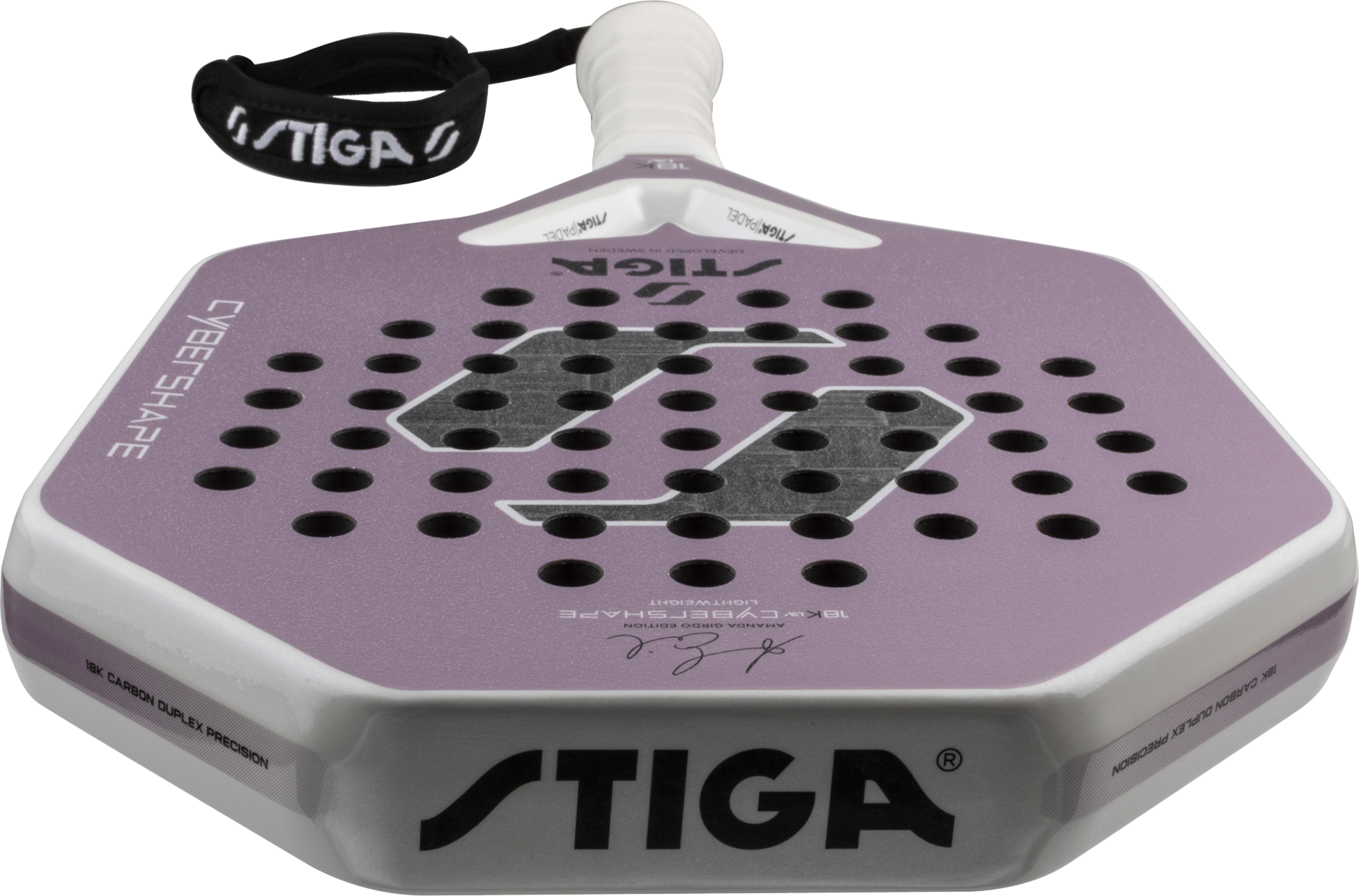 STIGA, Padel Racket 18k Lw Amanda Edition Cybershape