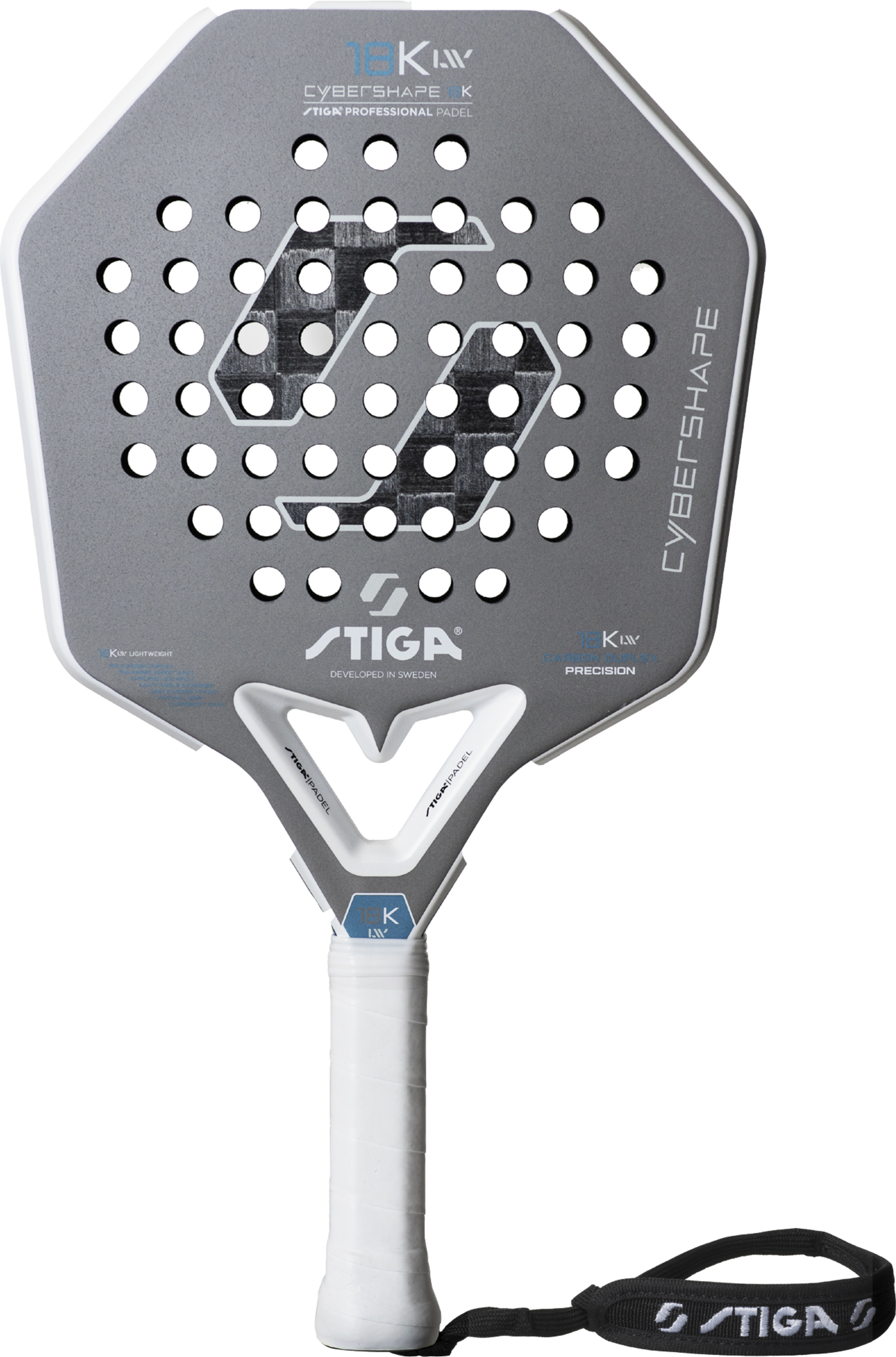 STIGA, Padel Racket 18k Lw Cybershape