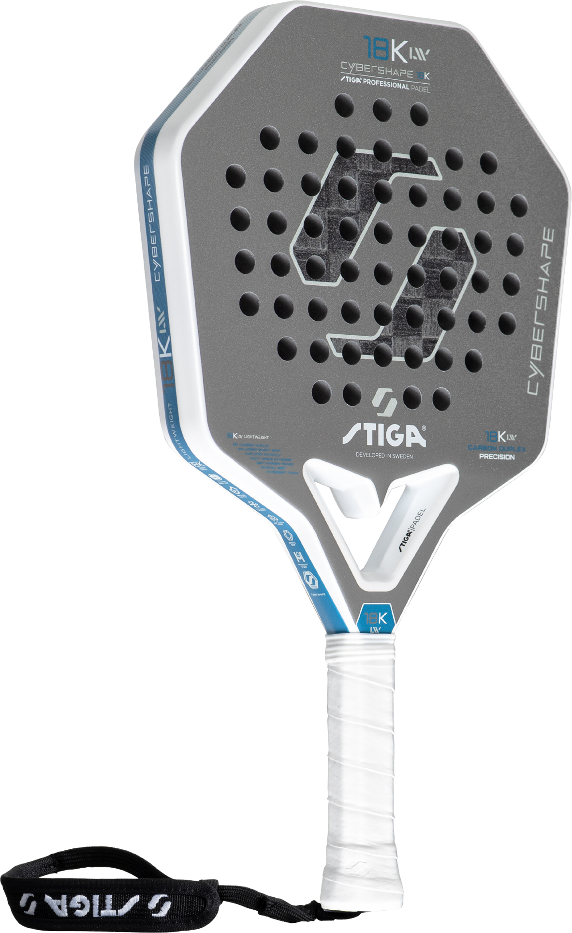 STIGA, Padel Racket 18k Lw Cybershape