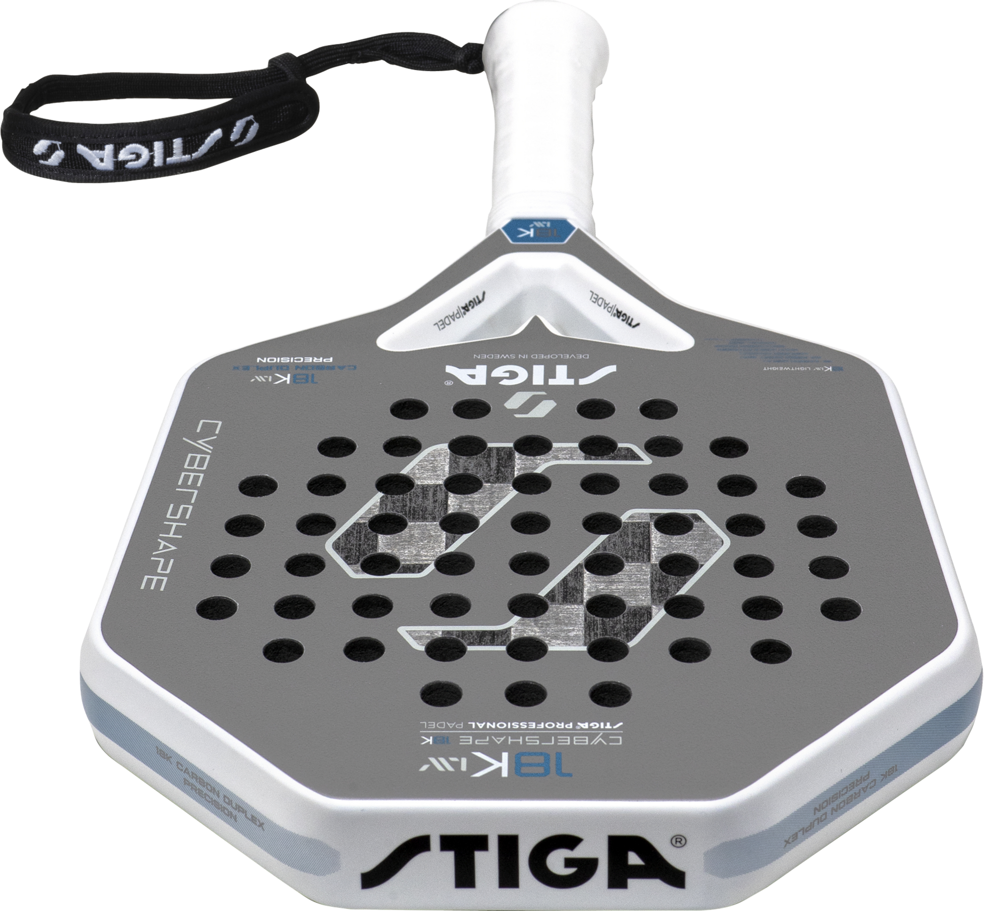 STIGA, Padel Racket 18k Lw Cybershape