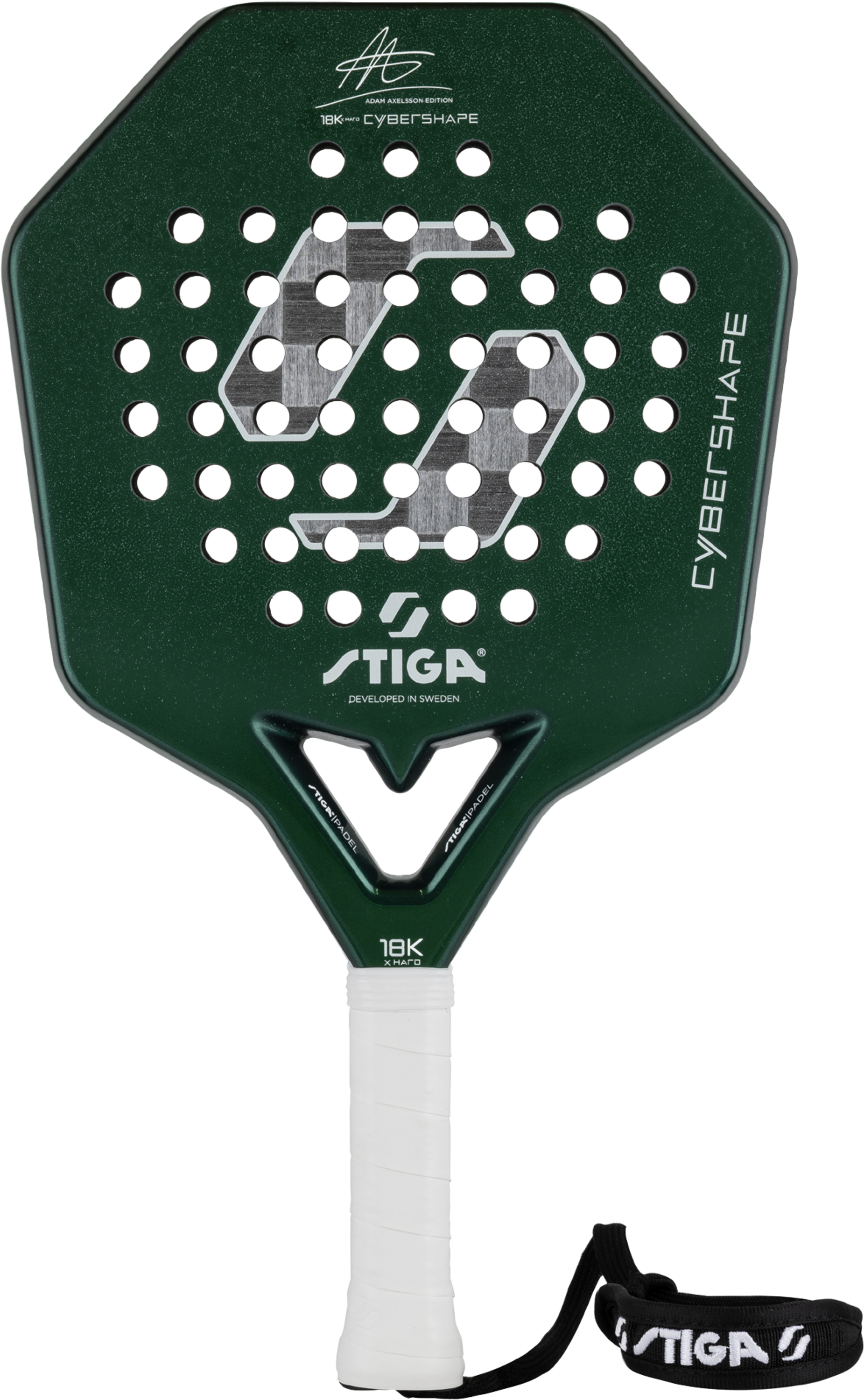 STIGA, Padel Racket 18k X Hard Adam Edition Cybershape
