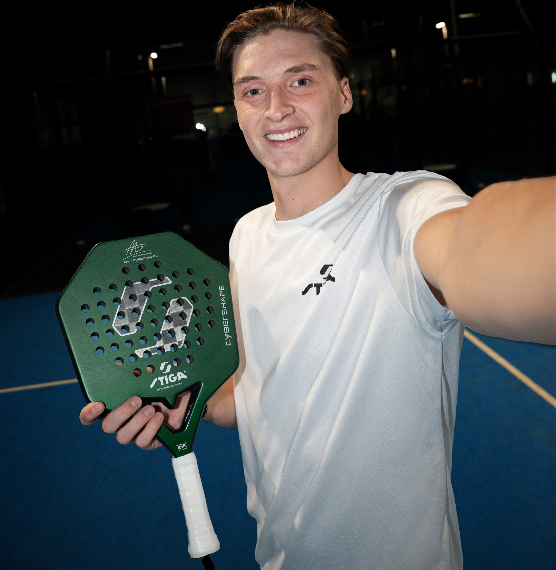 STIGA, Padel Racket 18k X Hard Adam Edition Cybershape