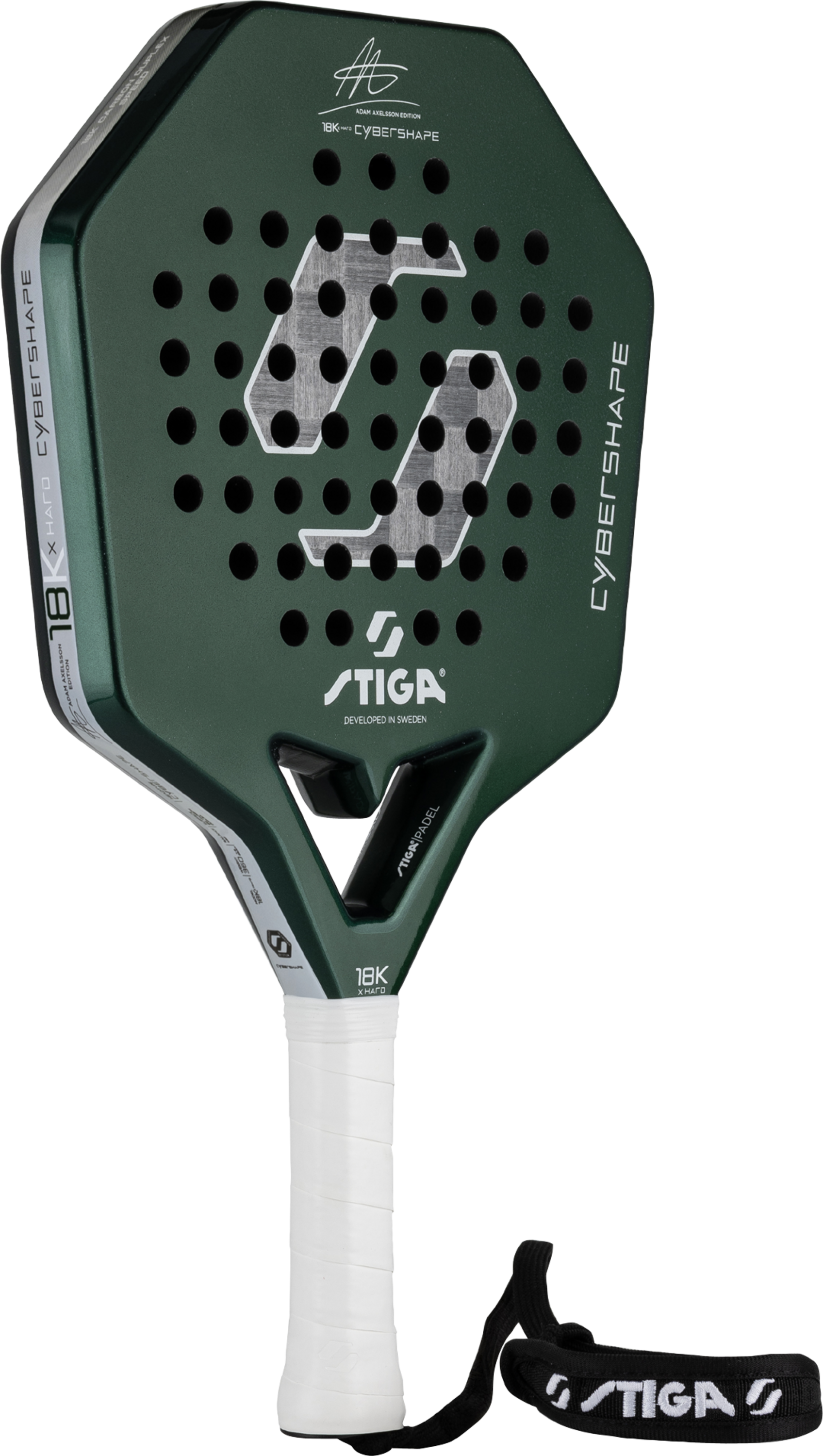 STIGA, Padel Racket 18k X Hard Adam Edition Cybershape
