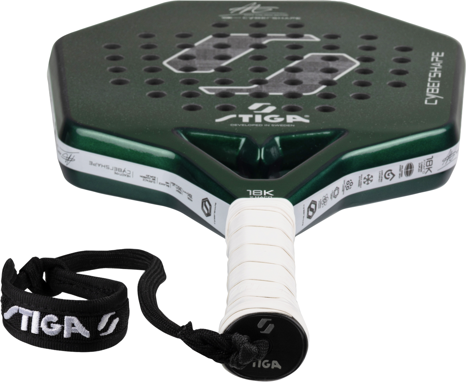 STIGA, Padel Racket 18k X Hard Adam Edition Cybershape