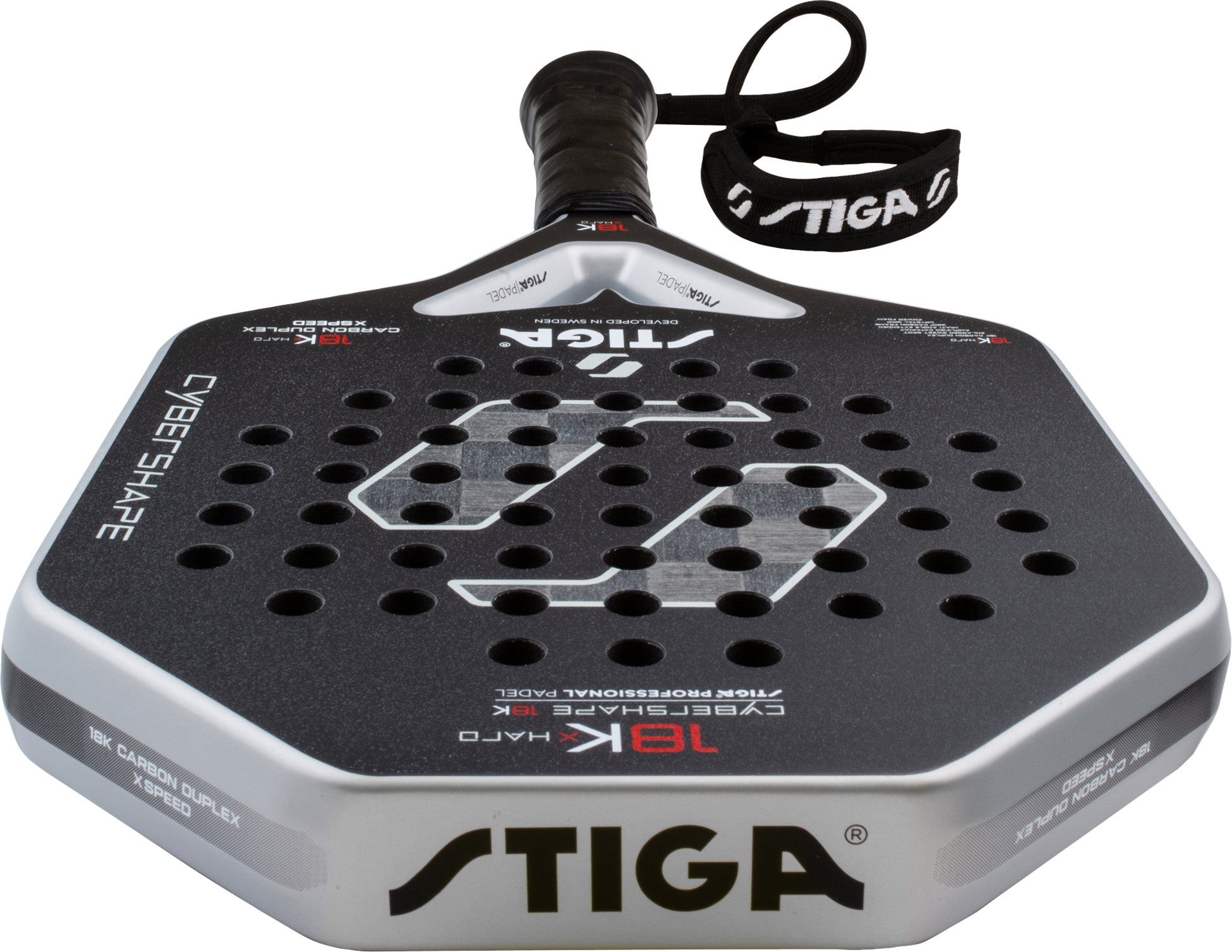 STIGA, Padel Racket 18k X Hard Cybershape