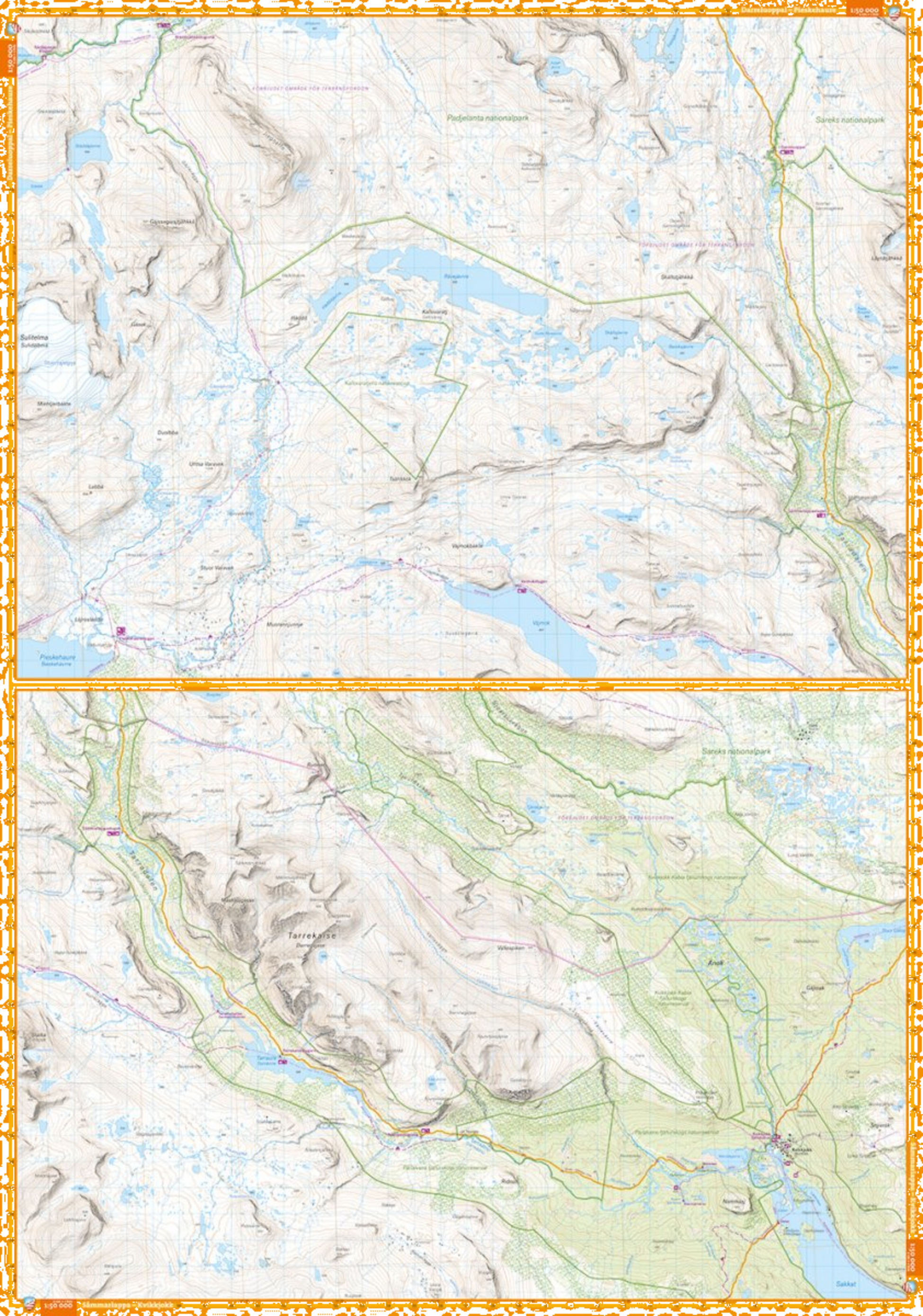 CALAZO, Padjelantaleden 1:50.000