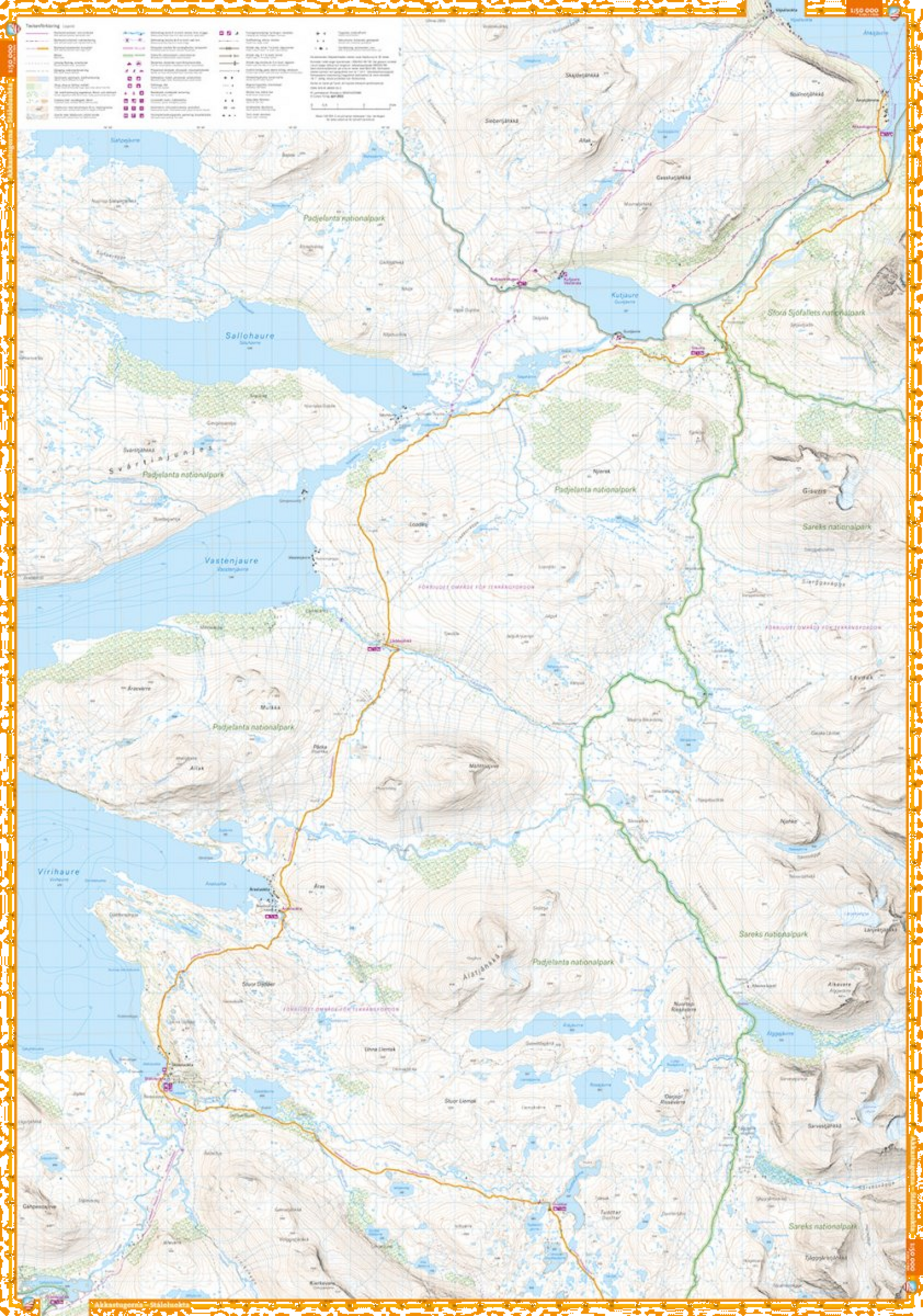 CALAZO, Padjelantaleden 1:50.000