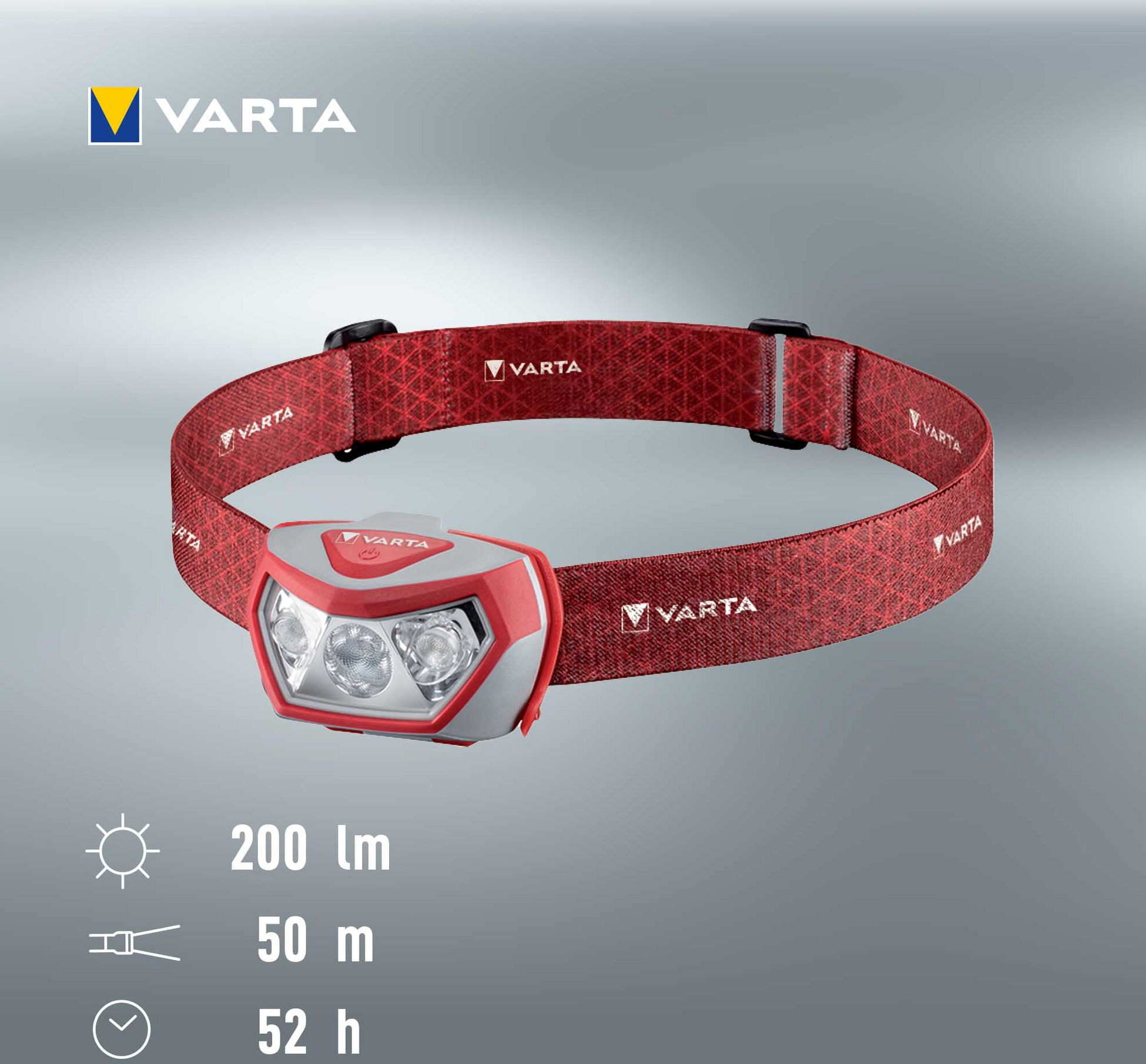 VARTA, Pannlampa Outdoor Sports H20 Pro 200 Lm