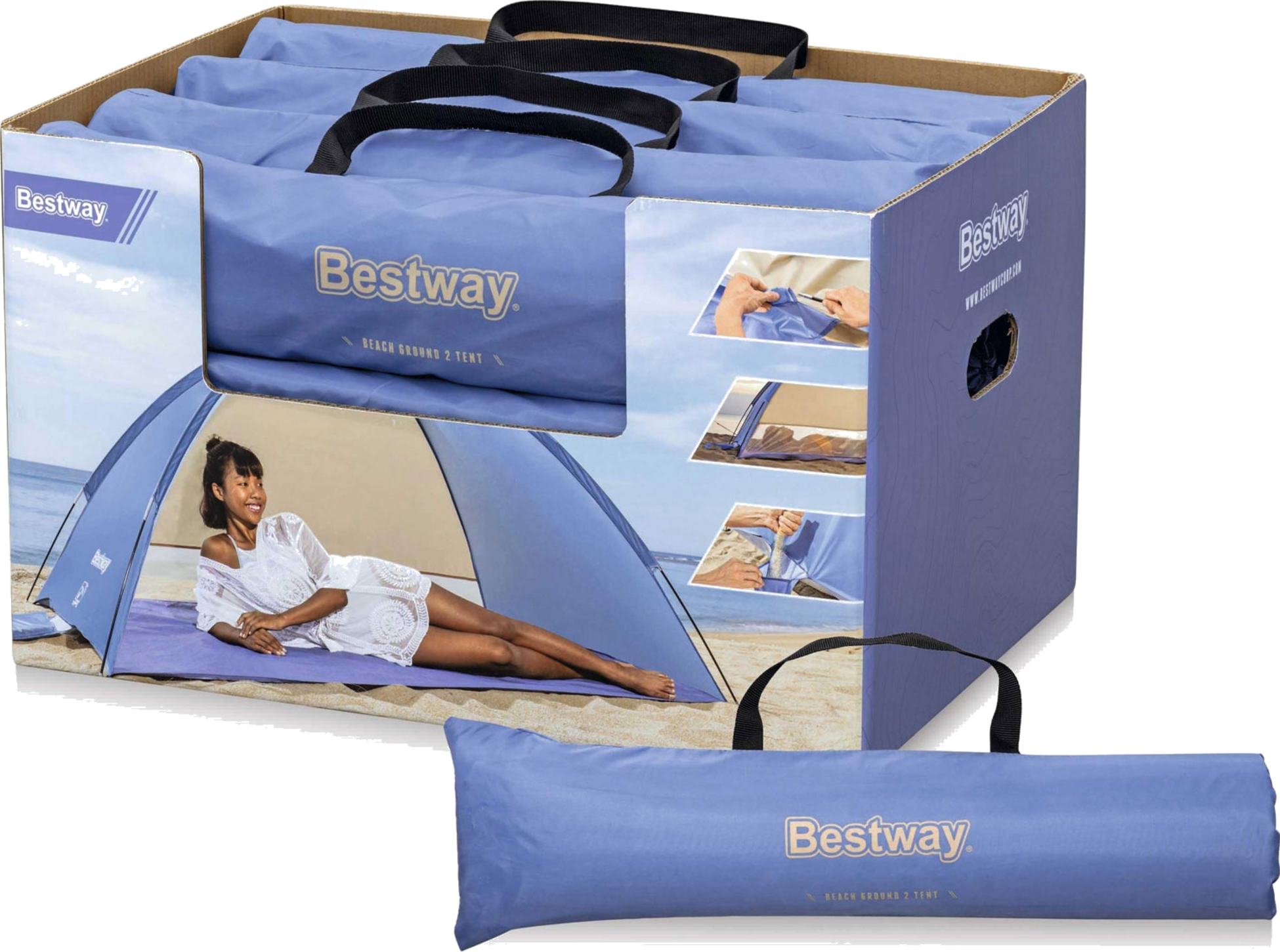 BESTWAY, Pavillo Strandt&auml;lt 2.00m X 1.20m X 95cm