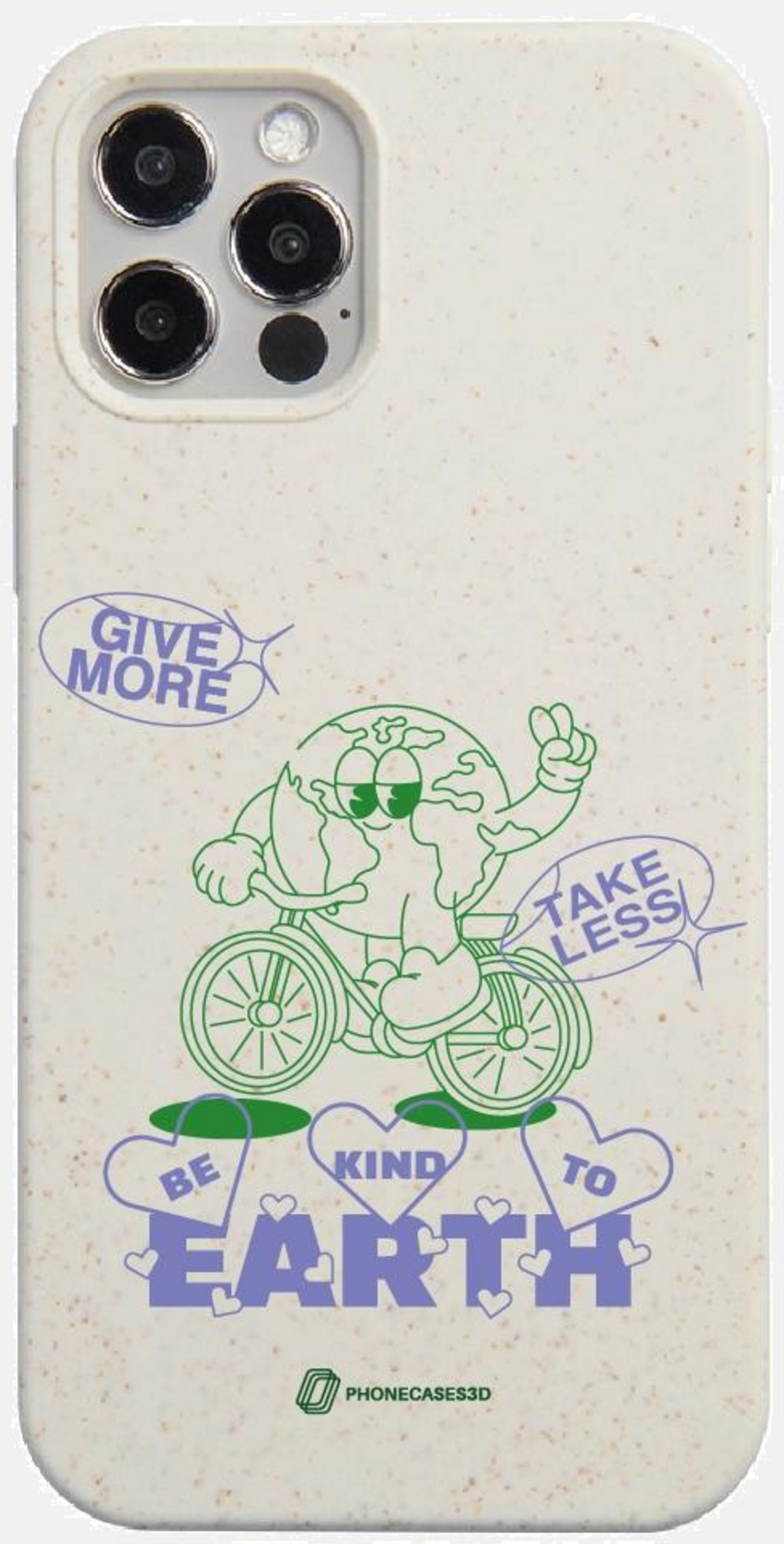 PHONECASES3D, Pc3d Compostable Phone Case Earth On A Bicycle