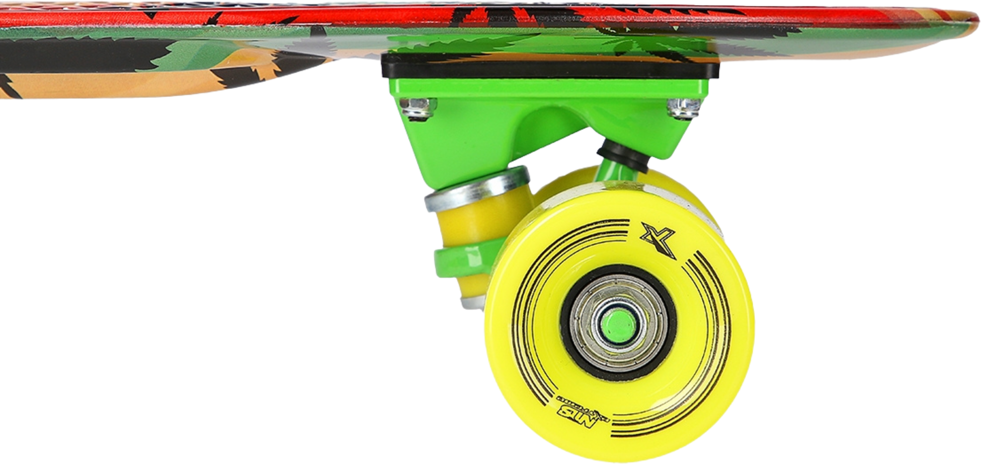 NORTHIX, Pennyboard Skateboard, Reggae Design, Durable Deck