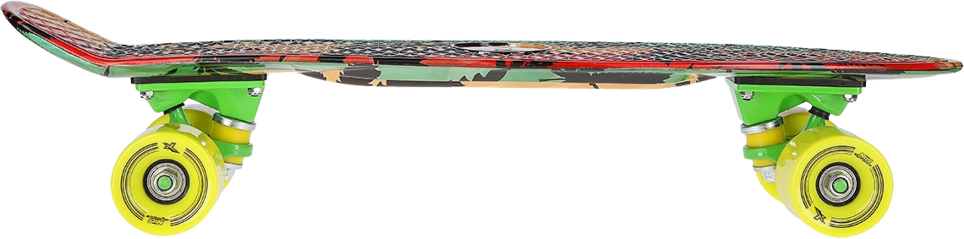 NORTHIX, Pennyboard Skateboard, Reggae Design, Durable Deck