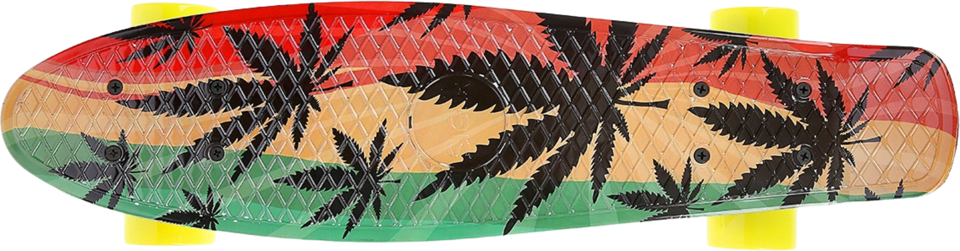 NORTHIX, Pennyboard Skateboard, Reggae Design, Durable Deck