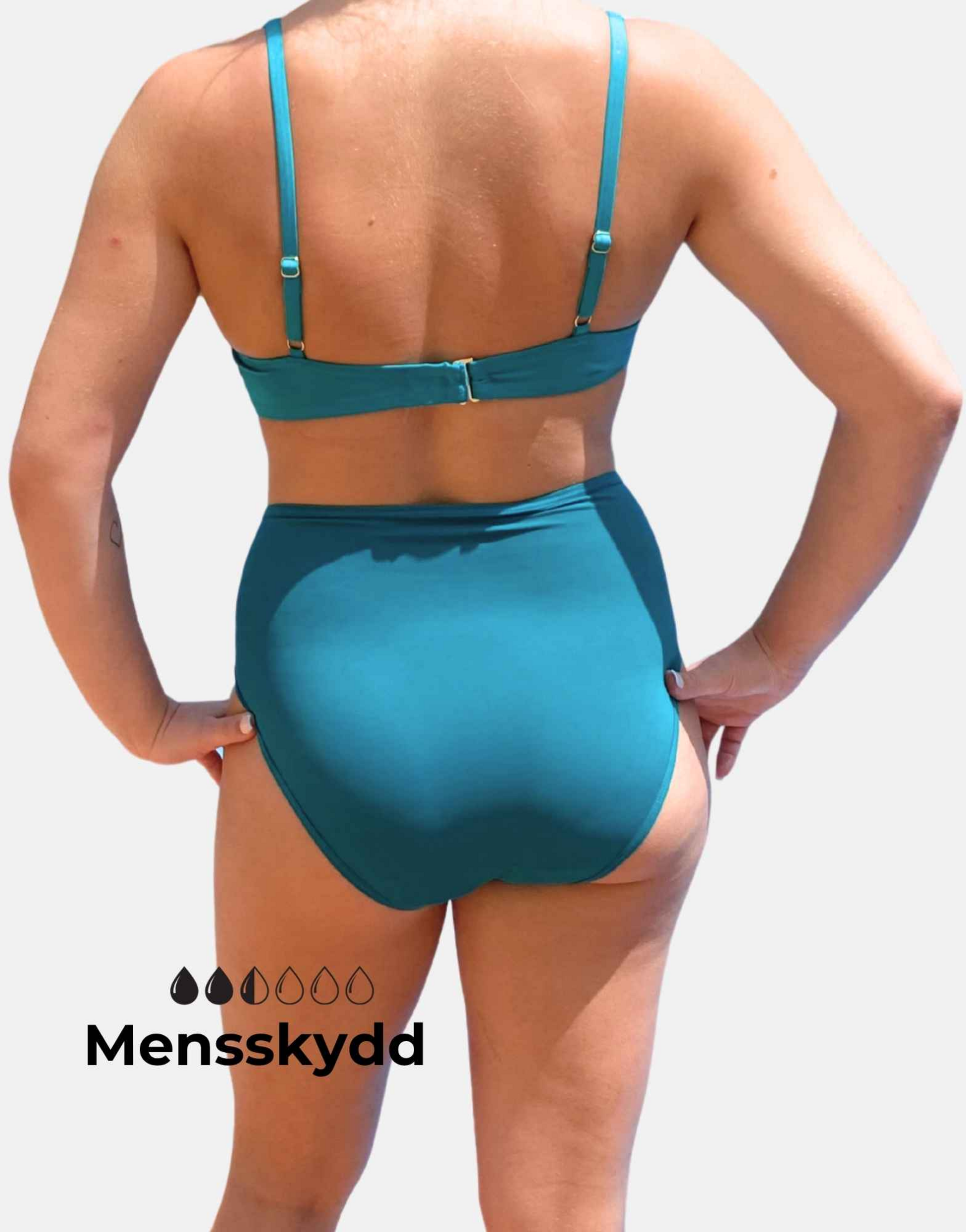 COMFYDENCE, Period Proof Bikini - High Waist- Mermaid