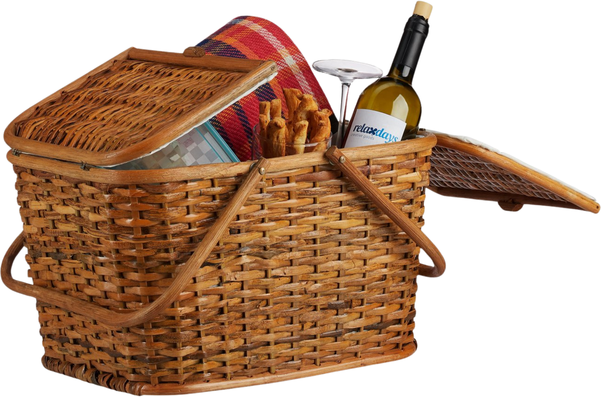 NORTHIX, Picnic Basket With Lid, Multi-color Options