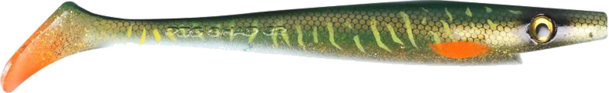 THE PIG, Pig Shad Jr, 20cm, 50g - Green Motoroil Pike Uv - 2pcs