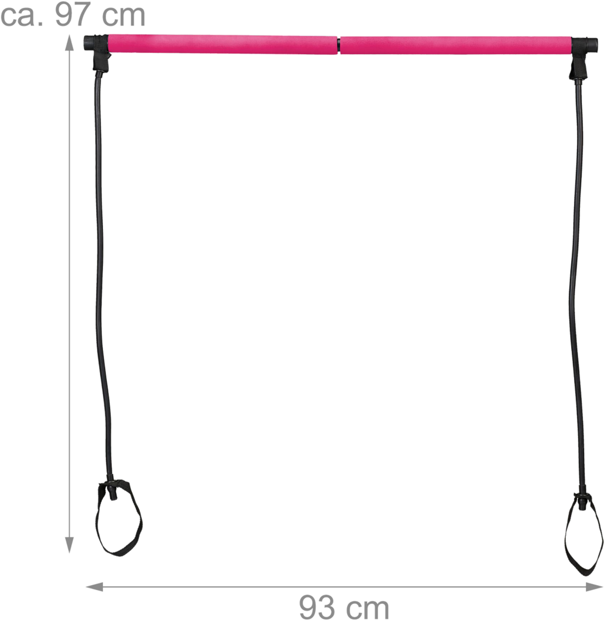 NORTHIX, Pilates Bar With Resistance Band