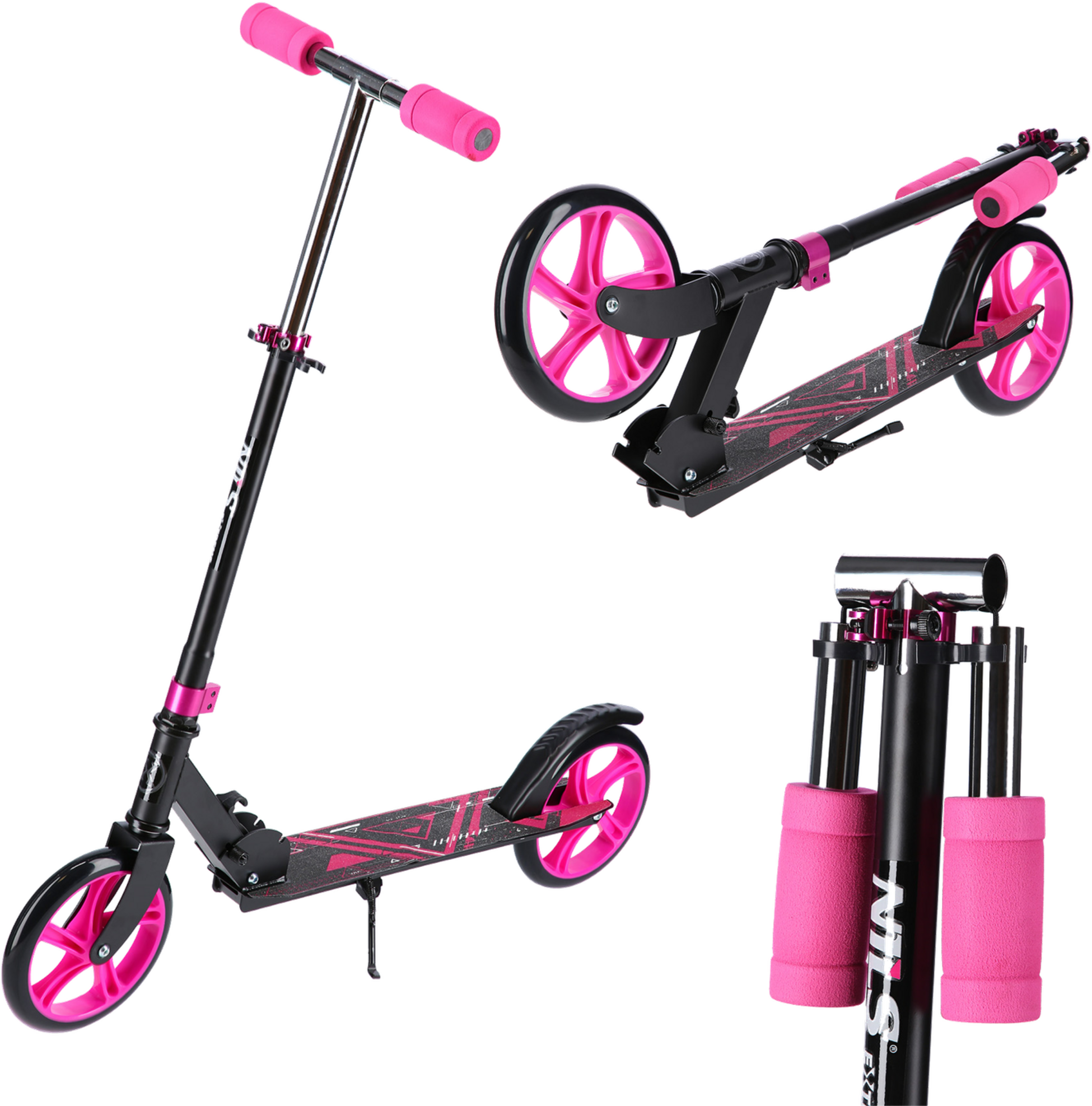 NORTHIX, Pink Scooter &ndash; Adjustable Height, Lightweight Design