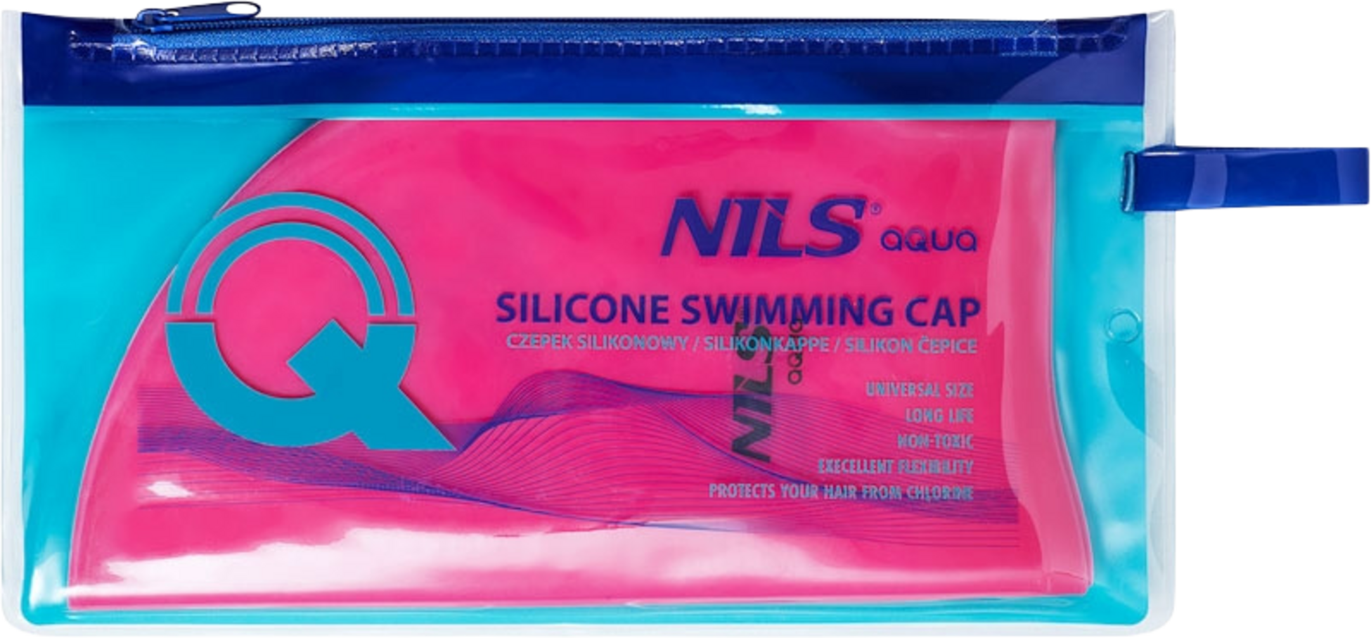 NORTHIX, Pink Silicone Swimming Cap &ndash; Solid Color
