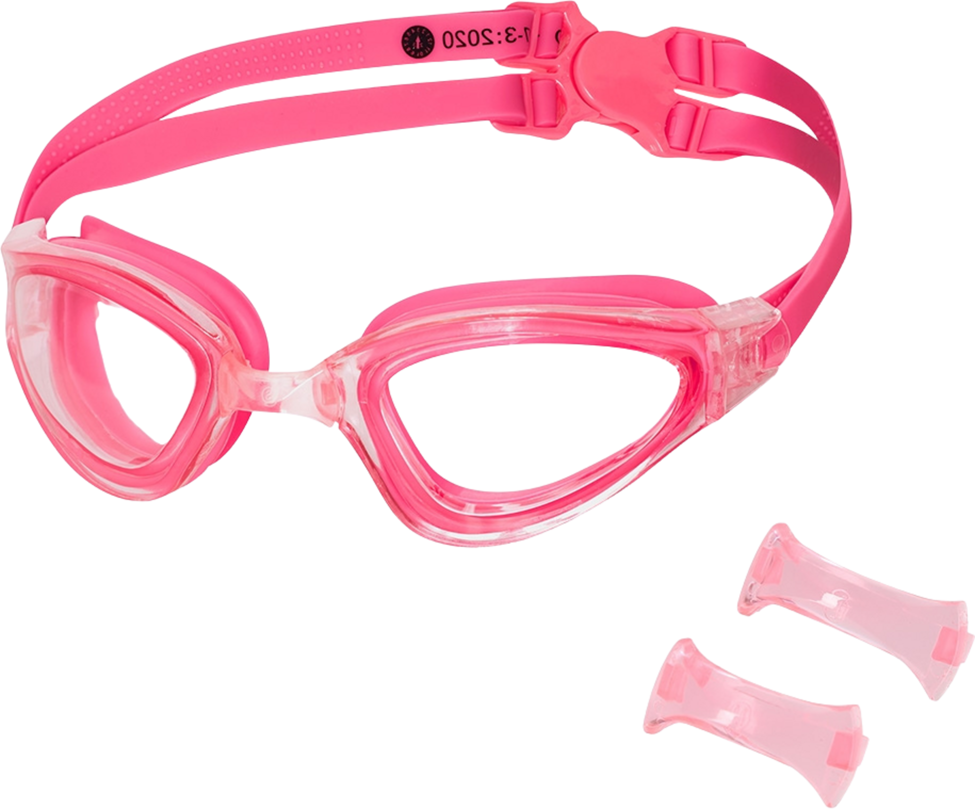 NORTHIX, Pink Swimming Goggles, Anti-fog, Uv Protection