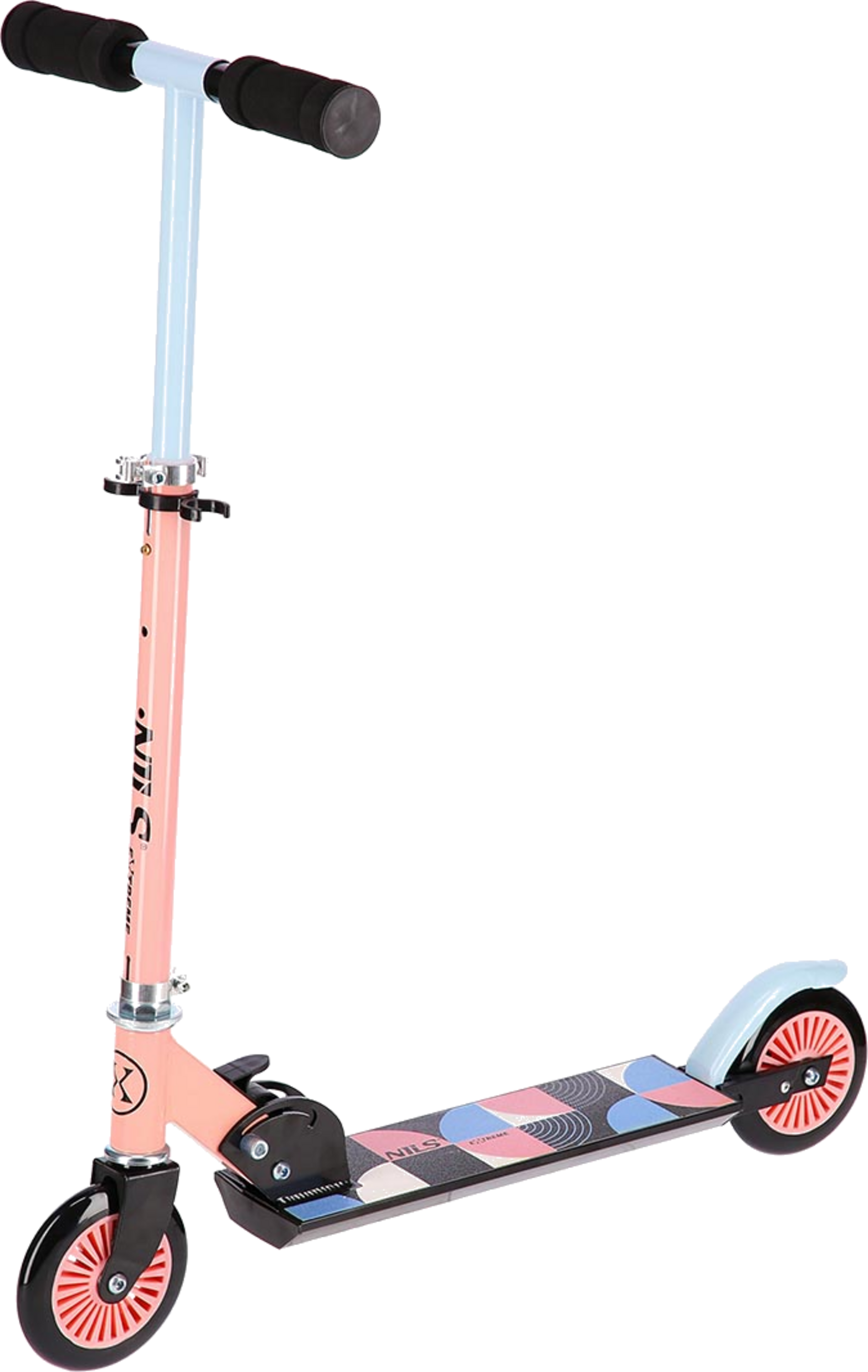 NORTHIX, Pink-blue Kids Scooter, Adjustable Height
