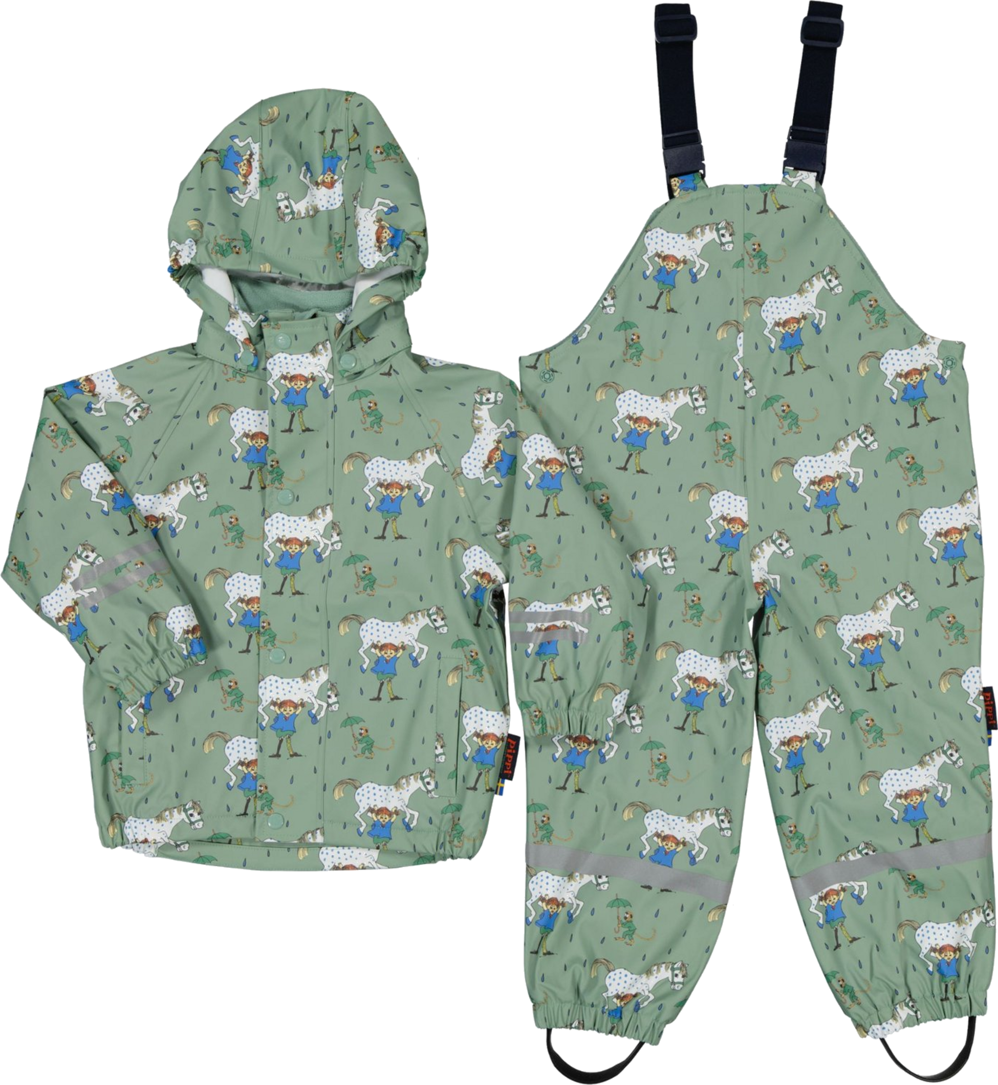GEGGAMOJA, Pippi Longstocking Rain Set Fleece