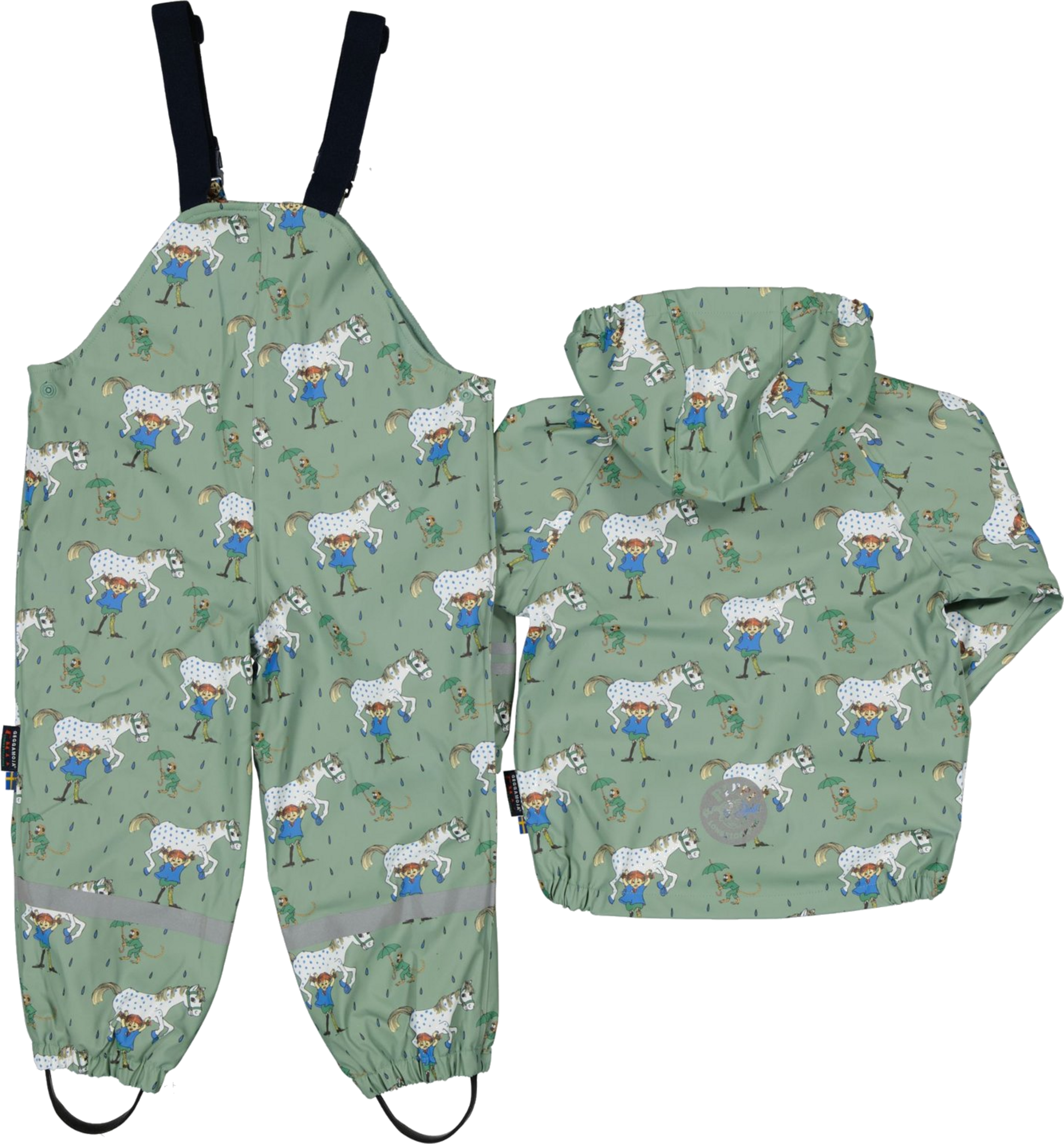 GEGGAMOJA, Pippi Longstocking Rain Set Fleece