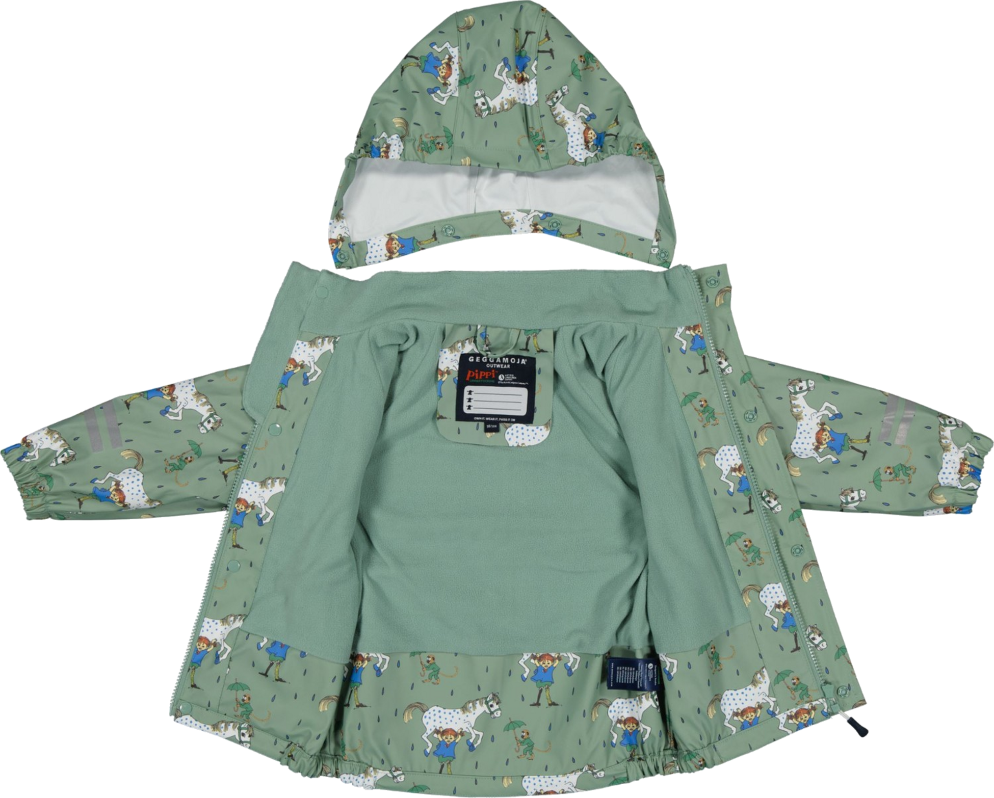 GEGGAMOJA, Pippi Longstocking Rain Set Fleece