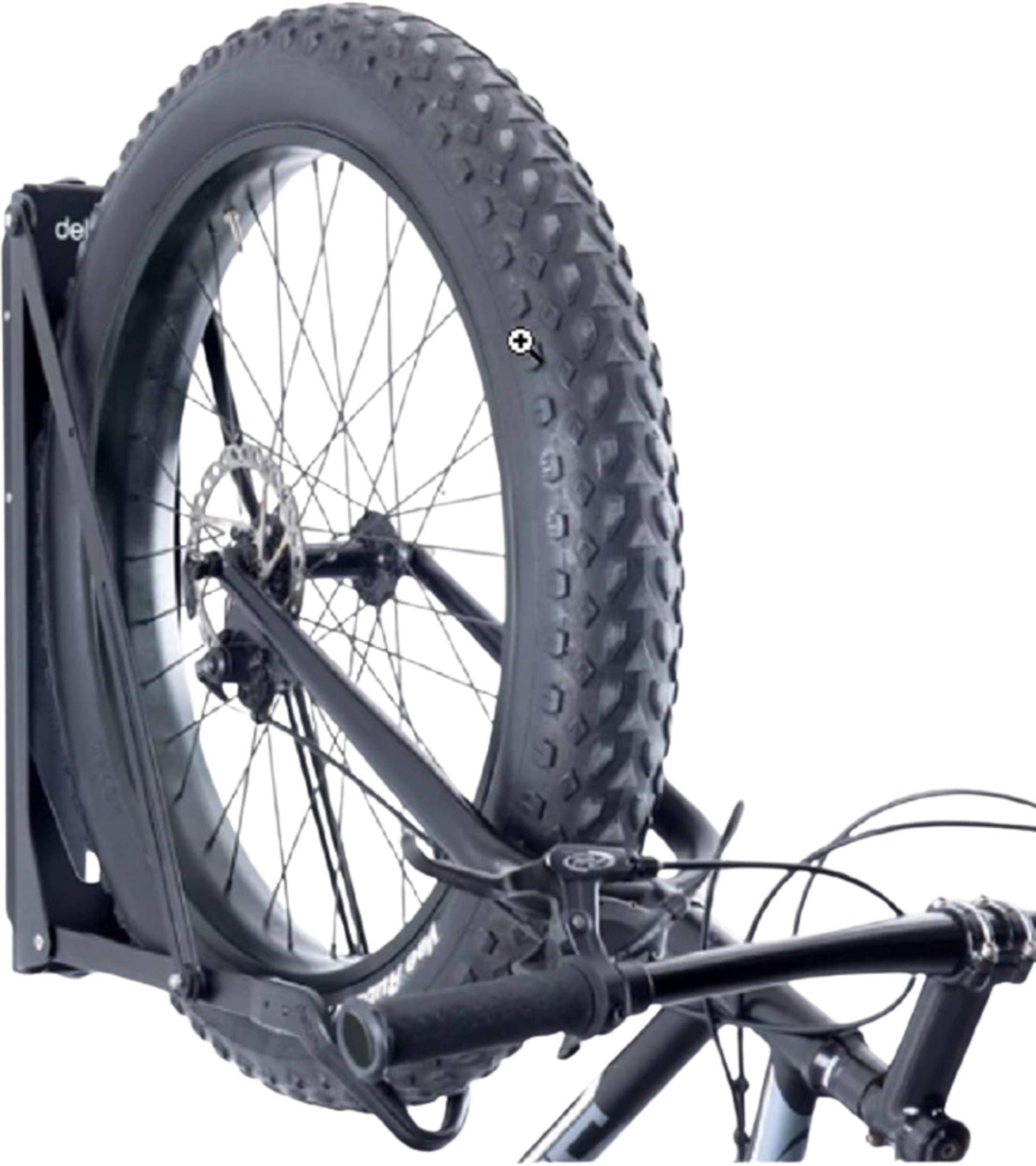 B2X, Pivot Bike Rack, Black &ndash; Space-saving, Roll-on Design