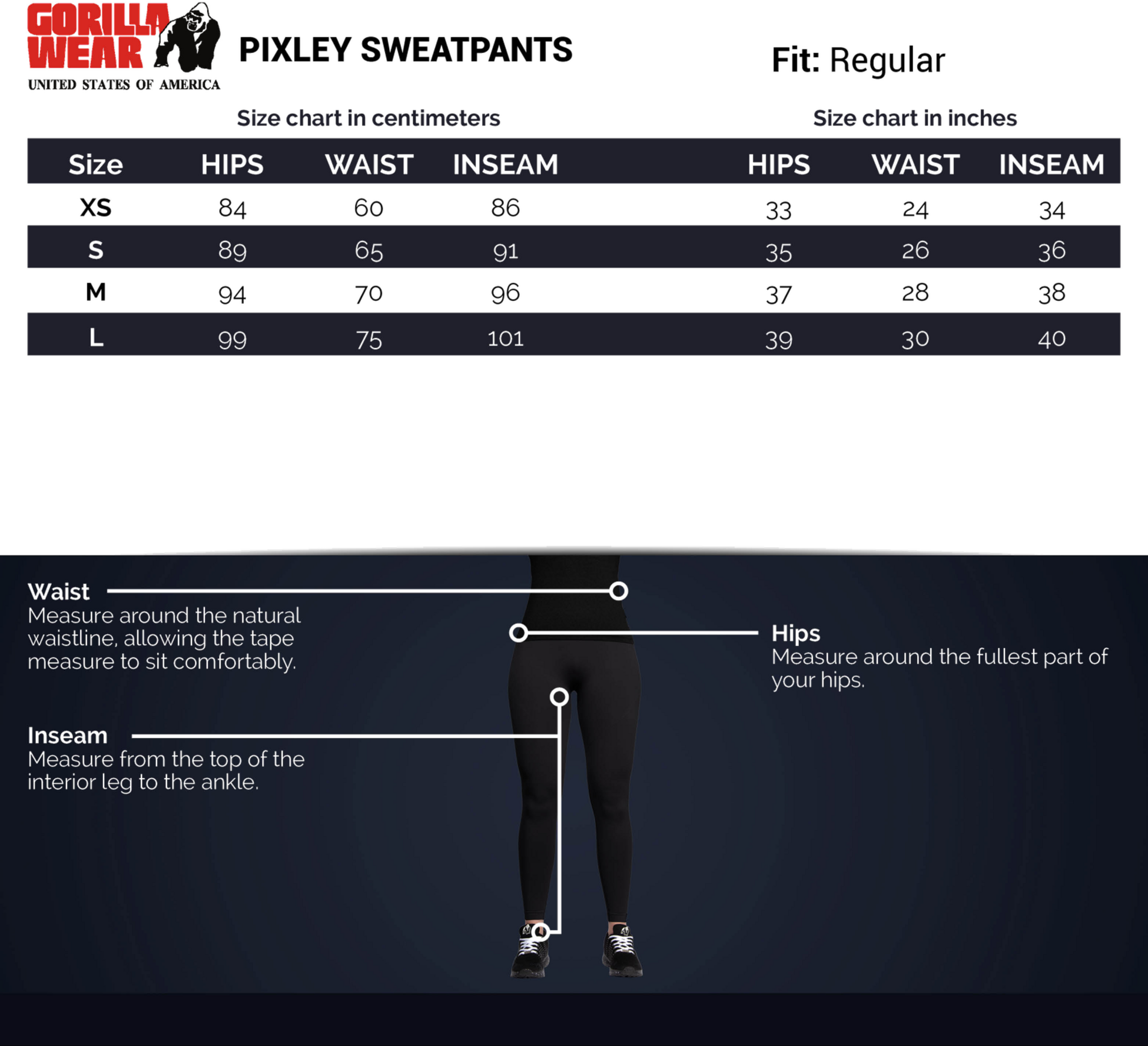 GORILLA WEAR, Pixley Sweatpants