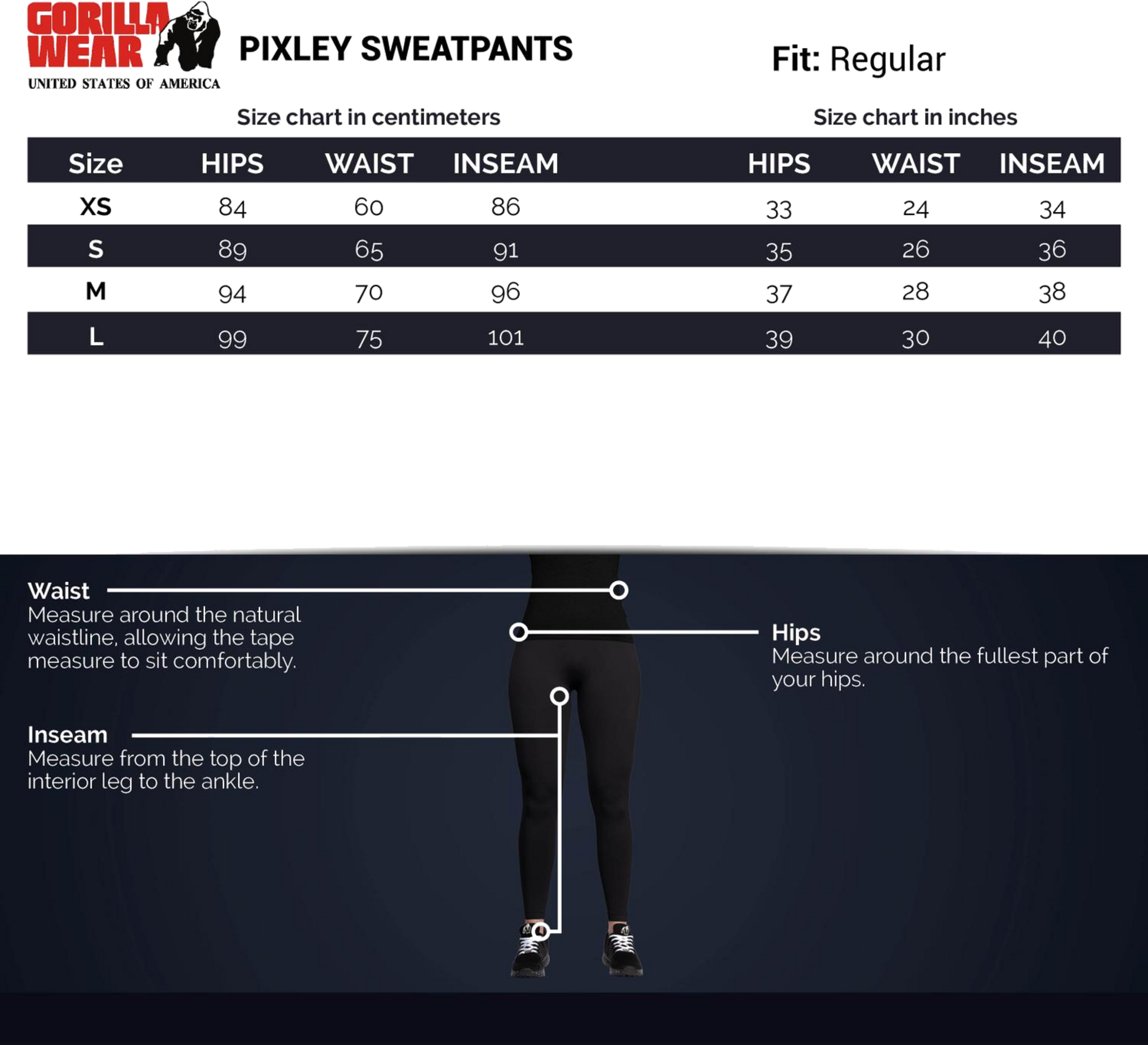 GORILLA WEAR, Pixley Sweatpants