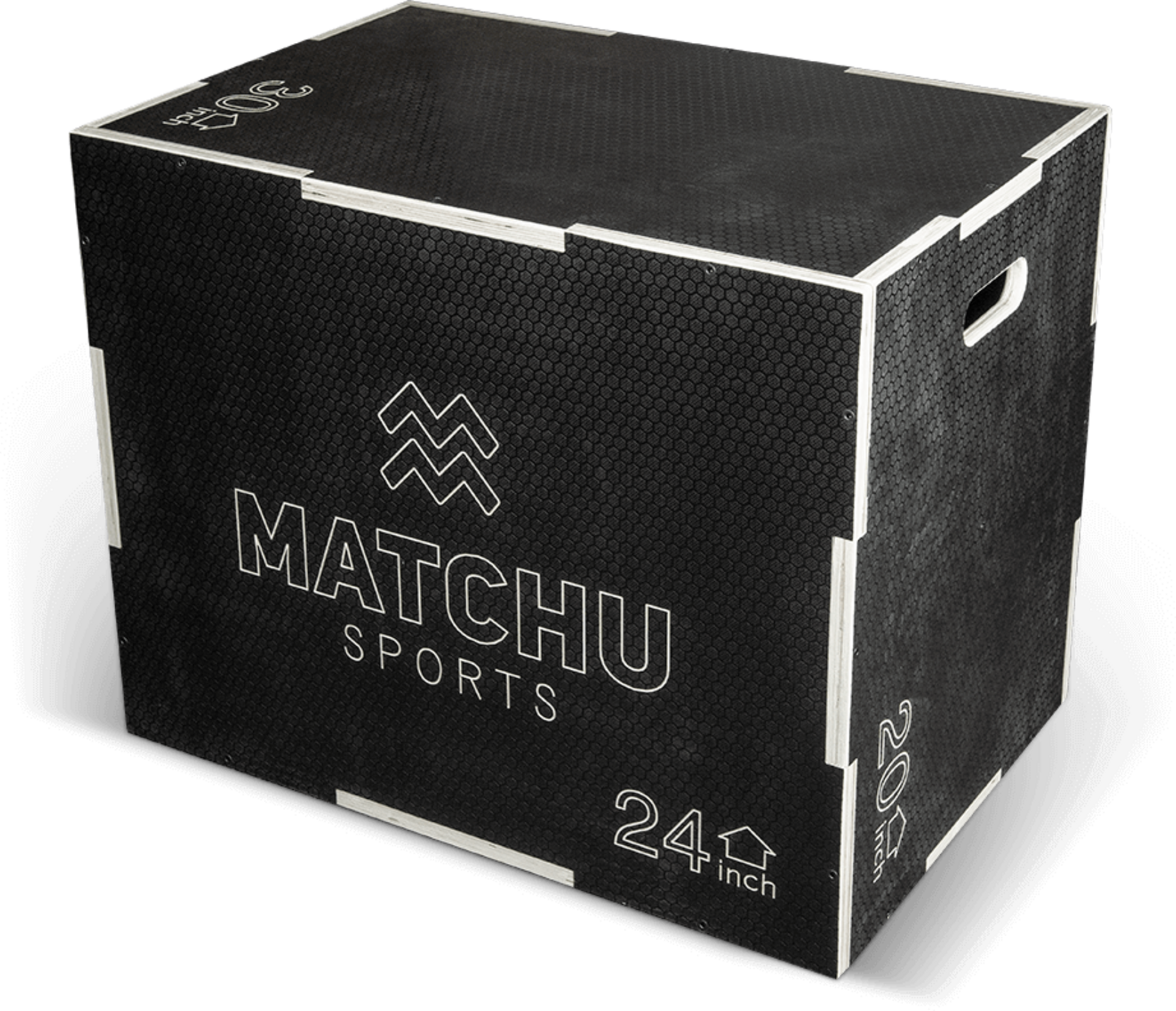 MATCHU SPORTS, Plyo Box - Zwart - Hout