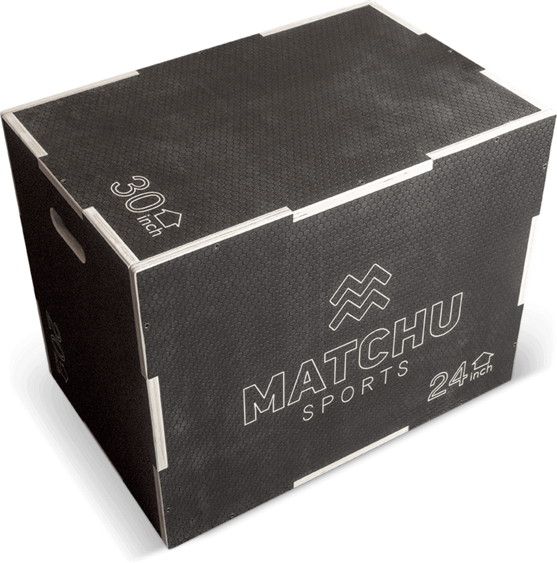 MATCHU SPORTS, Plyo Box - Zwart - Hout
