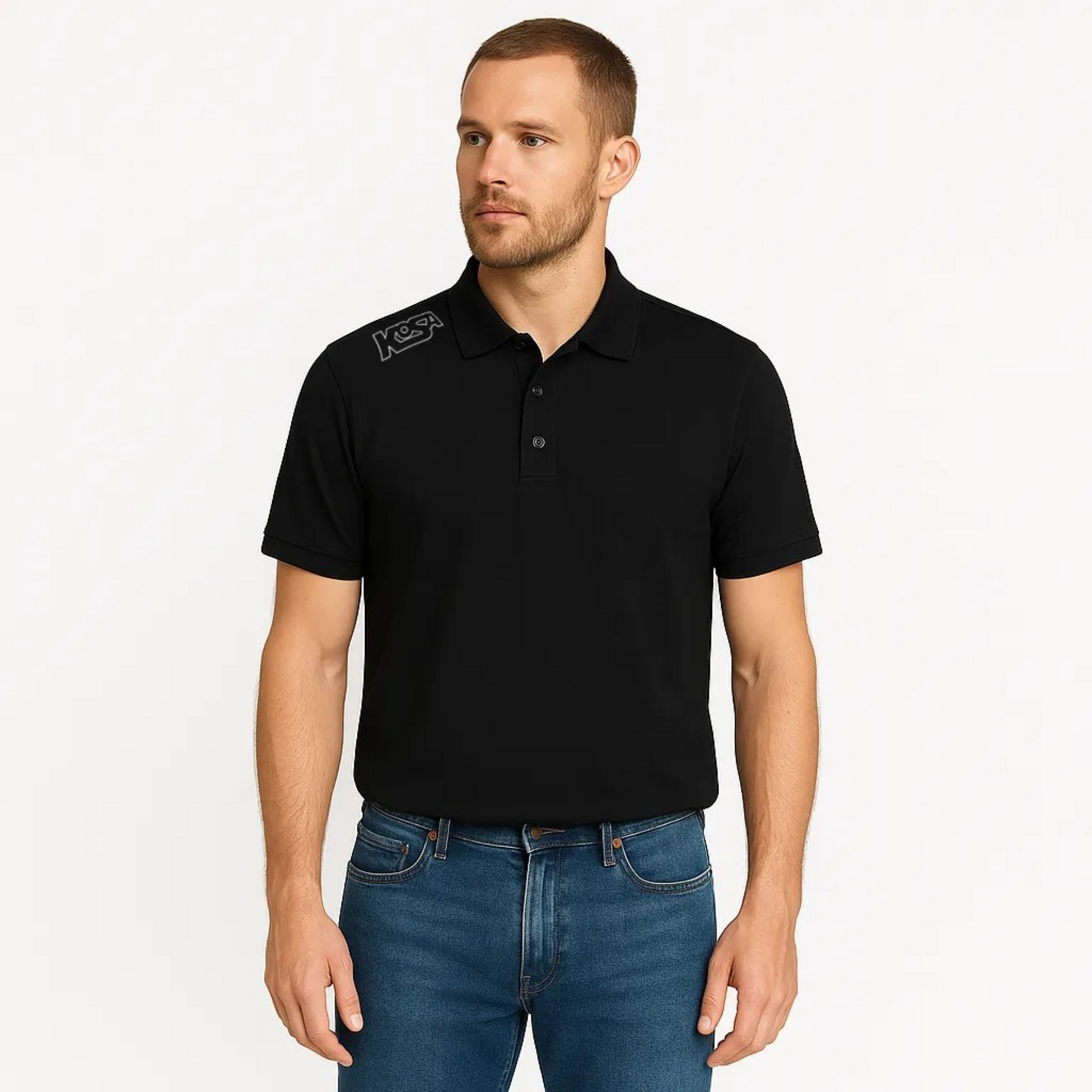 KOSA, Polo Shirt Black