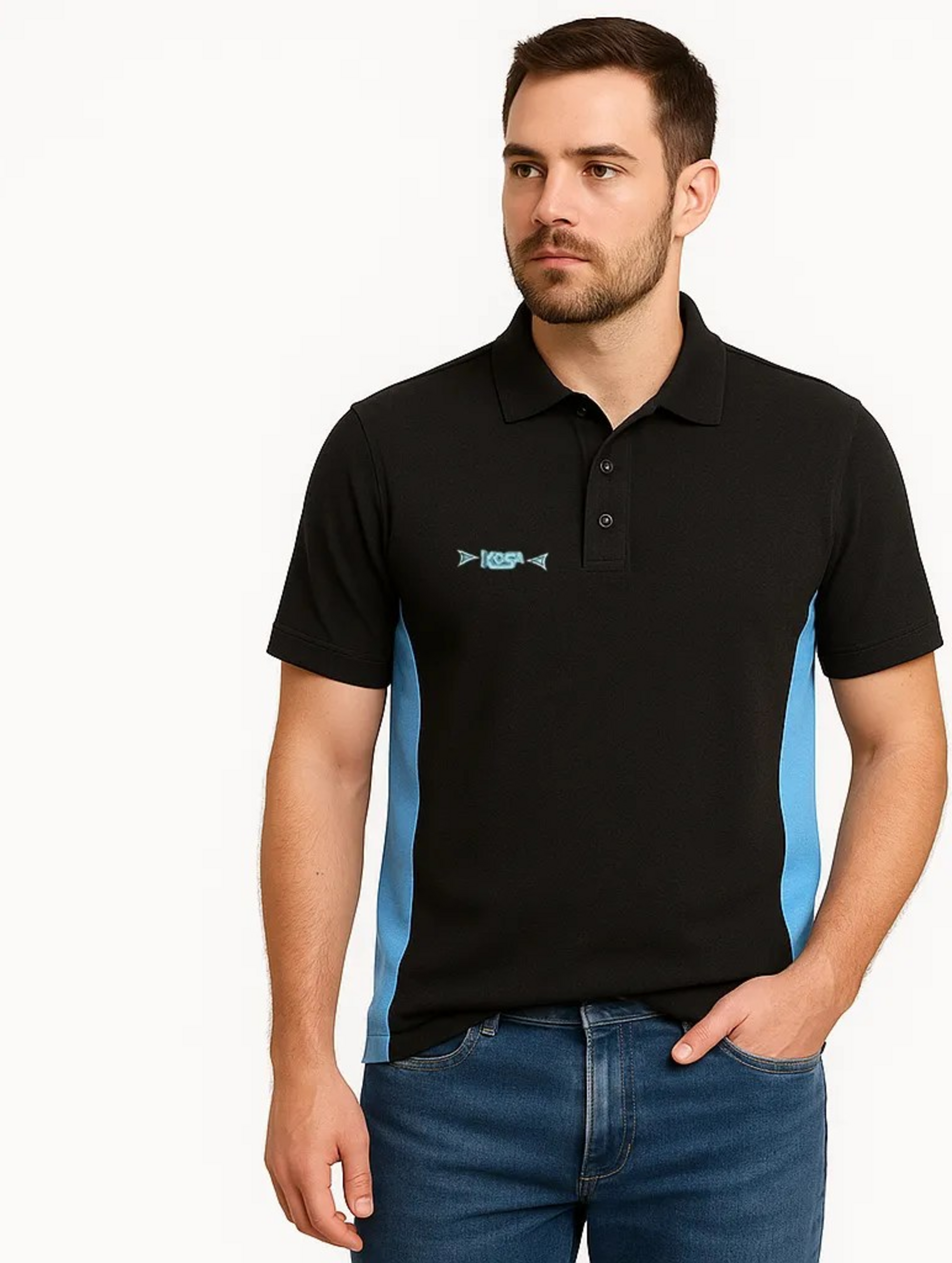 KOSA, Polo Shirt Black