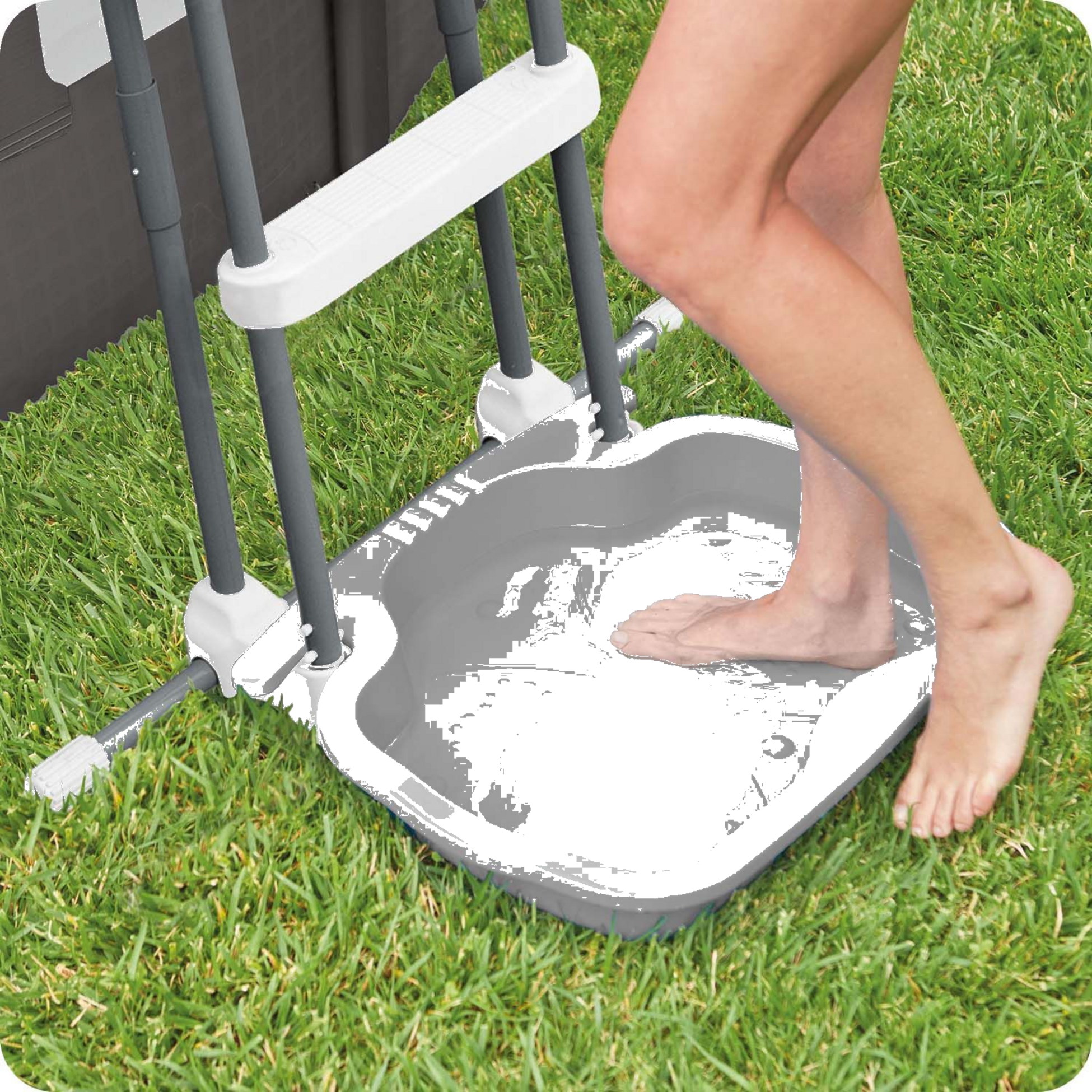 INTEX, Pool Ladder Foot Cleaner, Gray Intex 29080