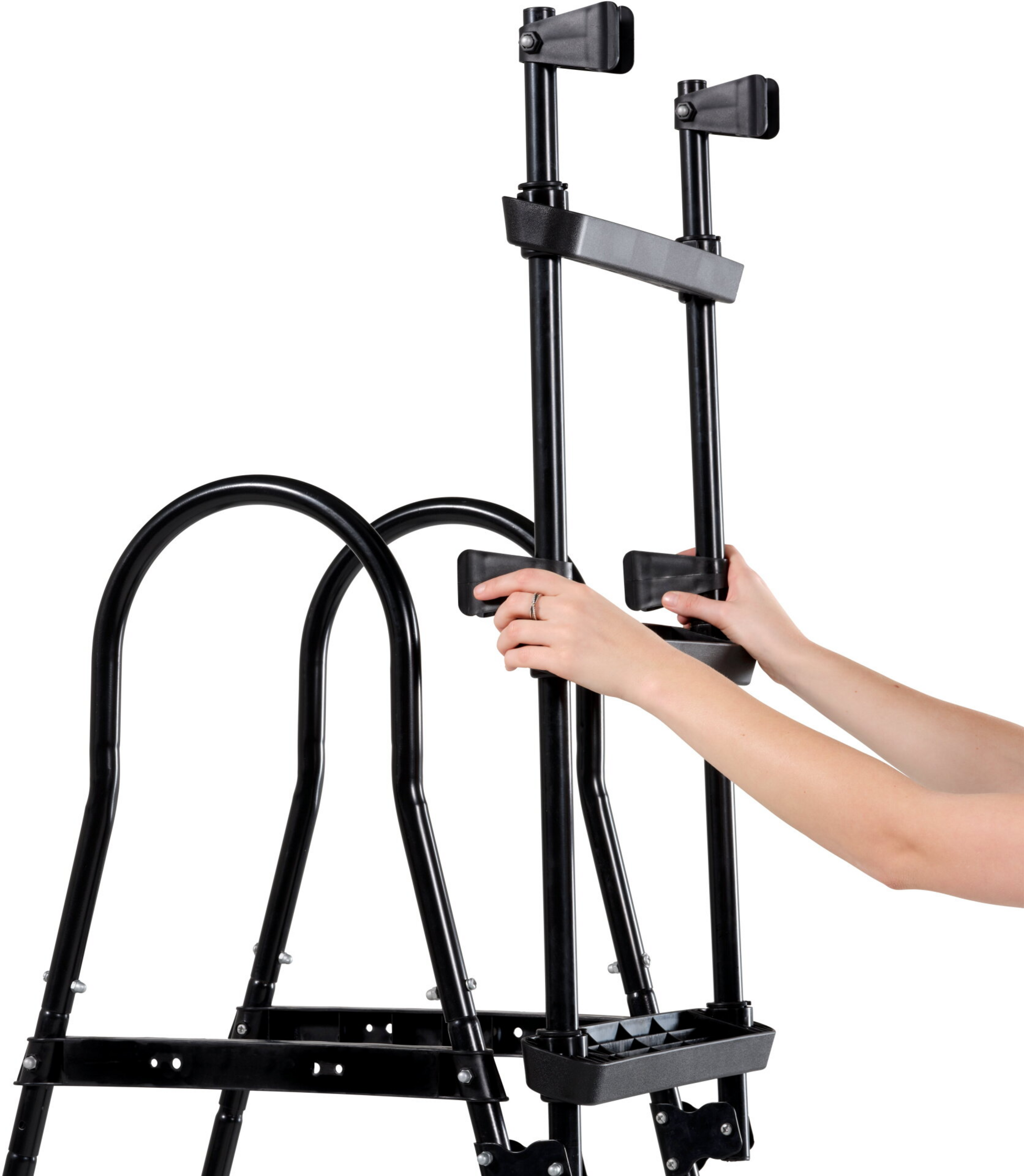 EXIT, Poolstege F&ouml;r Ramh&ouml;jd 91-107cm - Svart